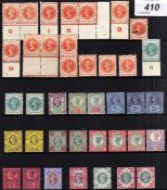 GB: 1887-1900 JUBILEES MAINLY OG SELECTION INCLUDING ½d OPT SPECIMEN, A FEW CONTROLS,