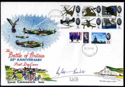 GB: 1965 BATTLE OF BRITAIN FIRST DAY COVER WITH SET CANCELLED BIGGIN HILL CDS,