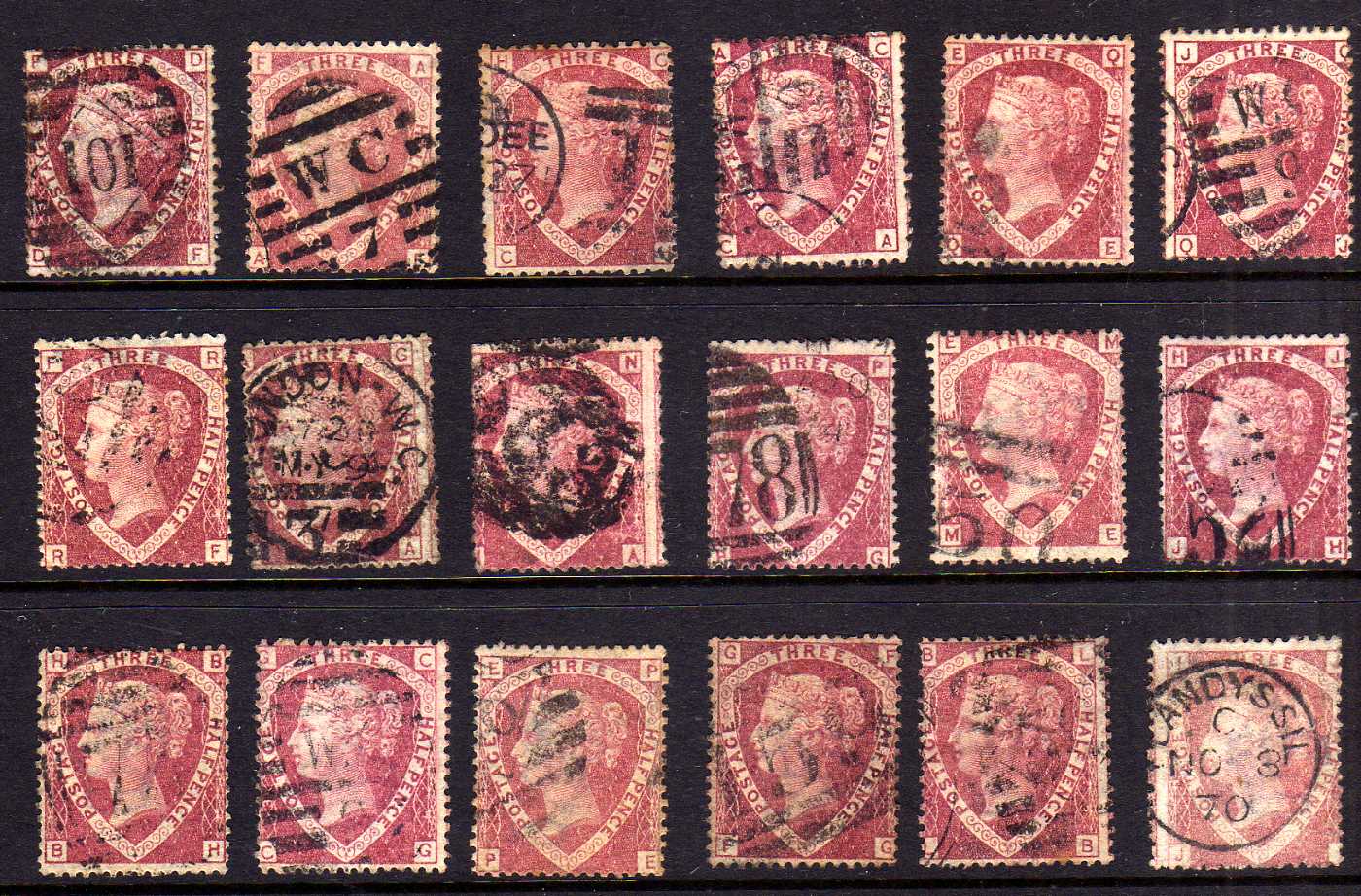 GB: 1870 ½d BANTAMS AND 1½d USED SELECTION INCLUDING ½d PLATE 9 (FAULTS), A FEW ON PIECES OR COVERS, - Image 6 of 6