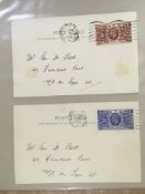 GB: ALBUM WITH 1935-69 FIRST DAY AND OTHER COVERS, 1935 SILVER JUBILEE ON INDIVIDUAL POSTCARDS,