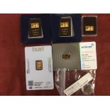 GOLD: THREE ONE GRAMME BARS IN CAPSULE,