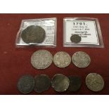 TUB MIXED HAMMERED AND OTHER COINS, 1683 MAUNDY THREEPENCE,