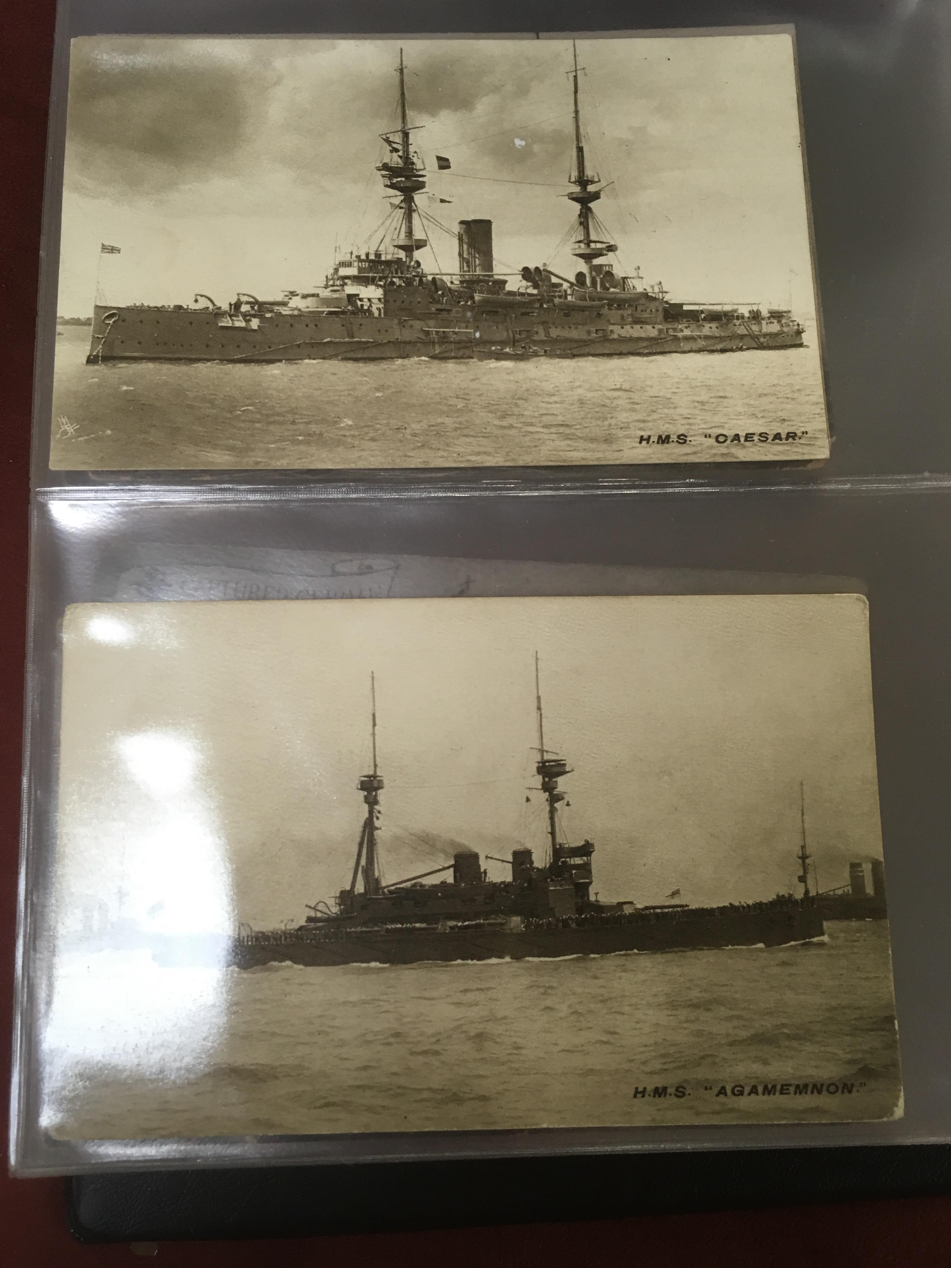 ALBUM OF SHIPPING AND NAVAL POSTCARDS (76) - Image 3 of 4