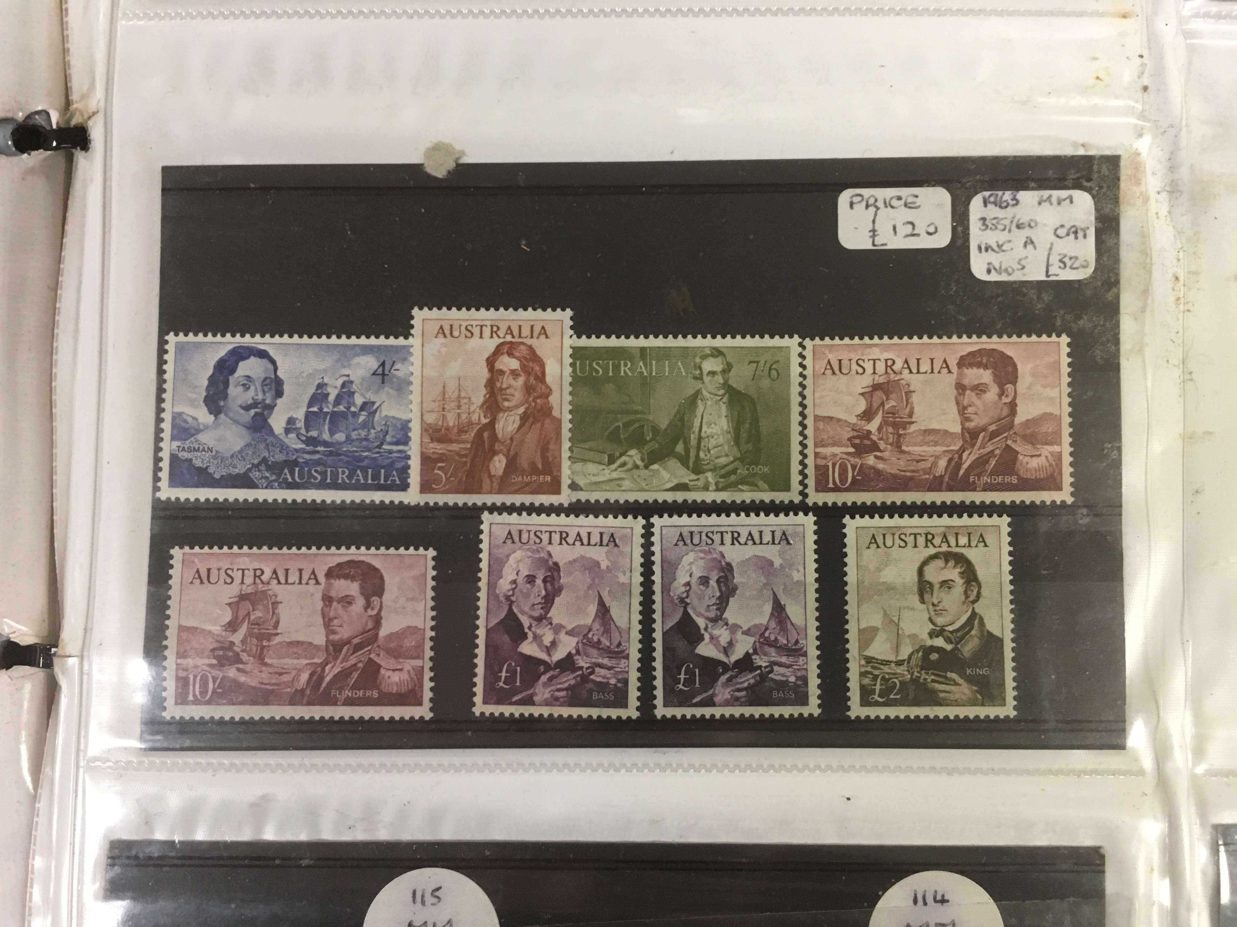AUSTRALIA: EX DEALER'S STOCK OF SETS AND SINGLES ON PAGES, - Image 2 of 10