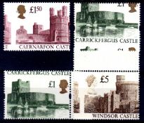 GB: 1988-95 CASTLE HIGH VALUES £1 (2), £1.