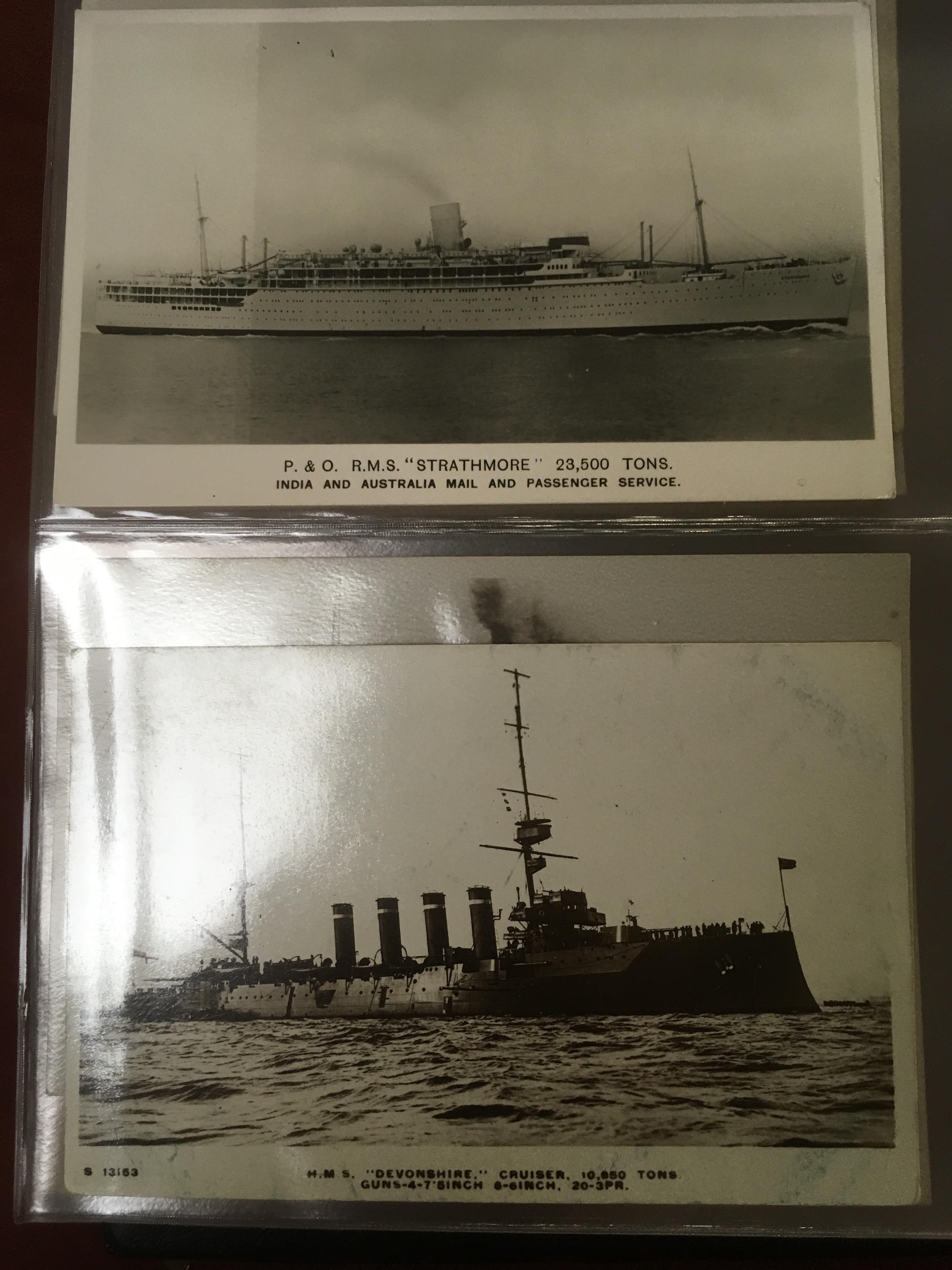 ALBUM OF SHIPPING AND NAVAL POSTCARDS (76) - Image 2 of 4