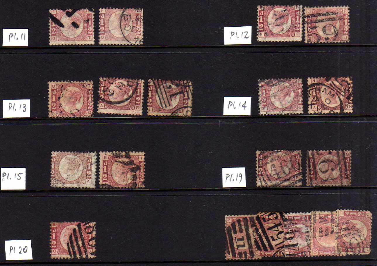 GB: 1870 ½d BANTAMS AND 1½d USED SELECTION INCLUDING ½d PLATE 9 (FAULTS), A FEW ON PIECES OR COVERS, - Image 5 of 6