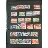 FRANCE: BINDER OF AIRMAIL ISSUES OG OR USED INCLUDING 1936 50f GREEN USED,