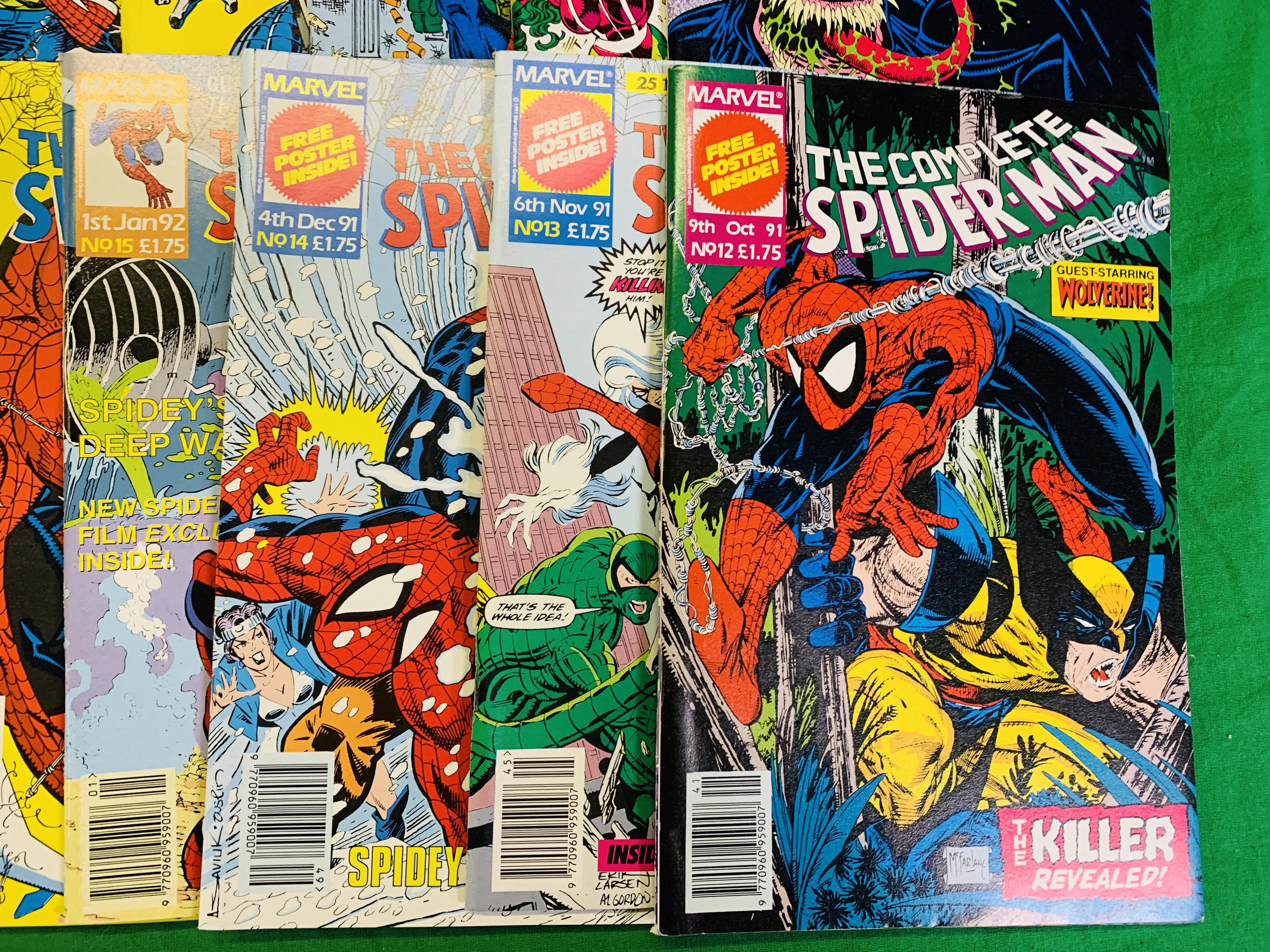 MARVEL COMICS THE COMPLETE SPIDERMAN NO. 1 - 24 FROM 1990. NO. 1 COMPLETE WITH FREE GIFT. NO. - Image 7 of 10
