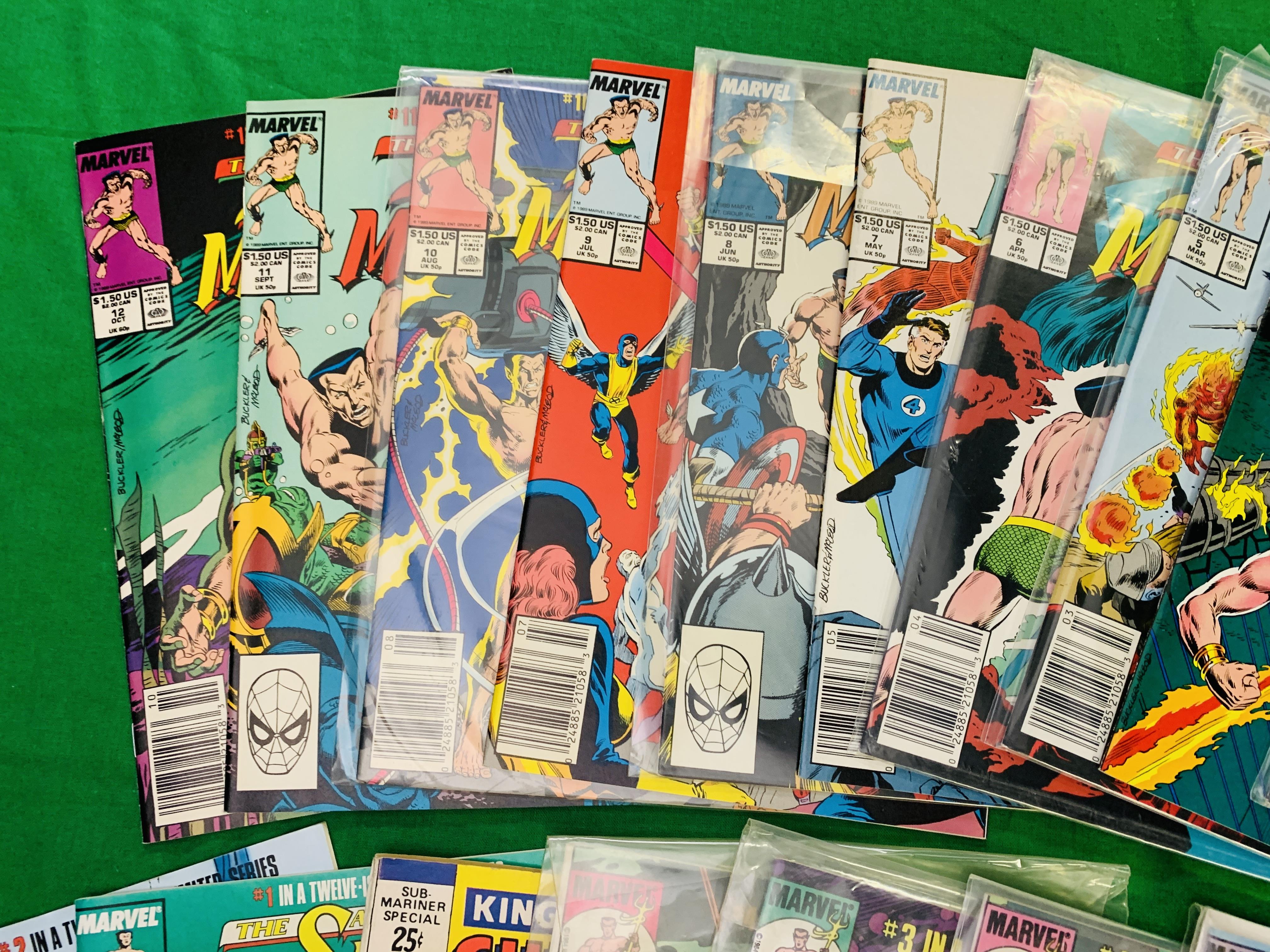 MARVEL COMICS THE SUBMARINER LIMITED SERIES NO. 1 - 4 FROM 1984. NO. 1 - 12 FROM 1988, NO. - Image 5 of 5