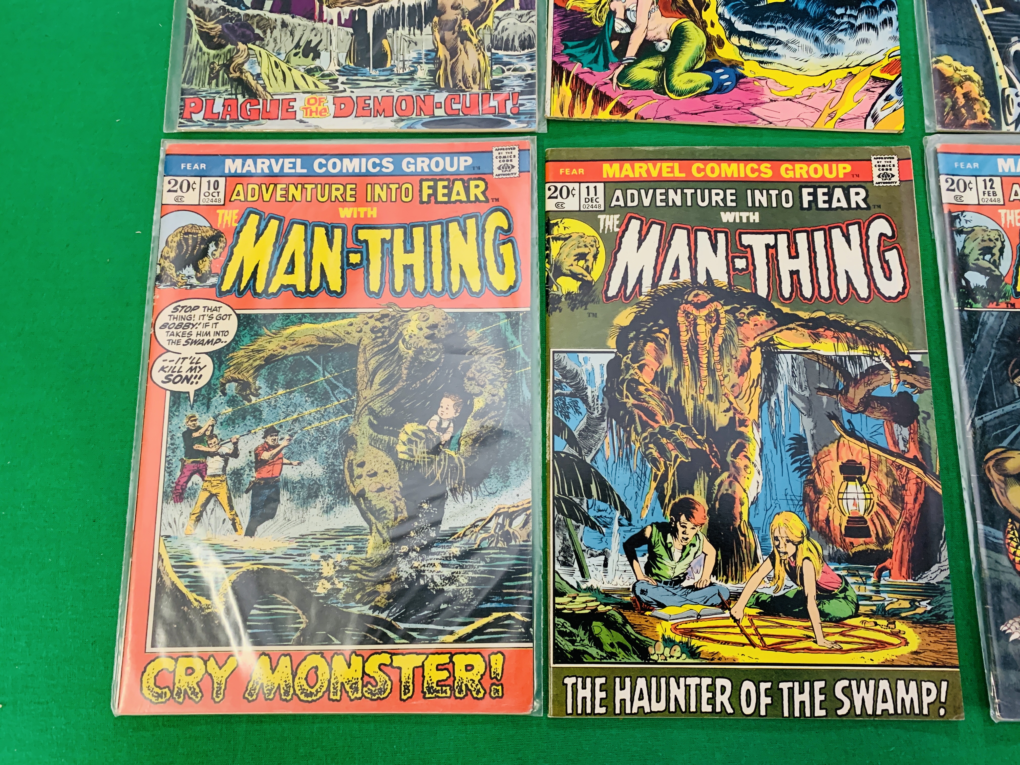 MARVEL COMICS ADVENTURE INTO FEAR WITH MAN-THING NO. 10 - 17, 19, FROM 1973. NO 19. - Image 2 of 6