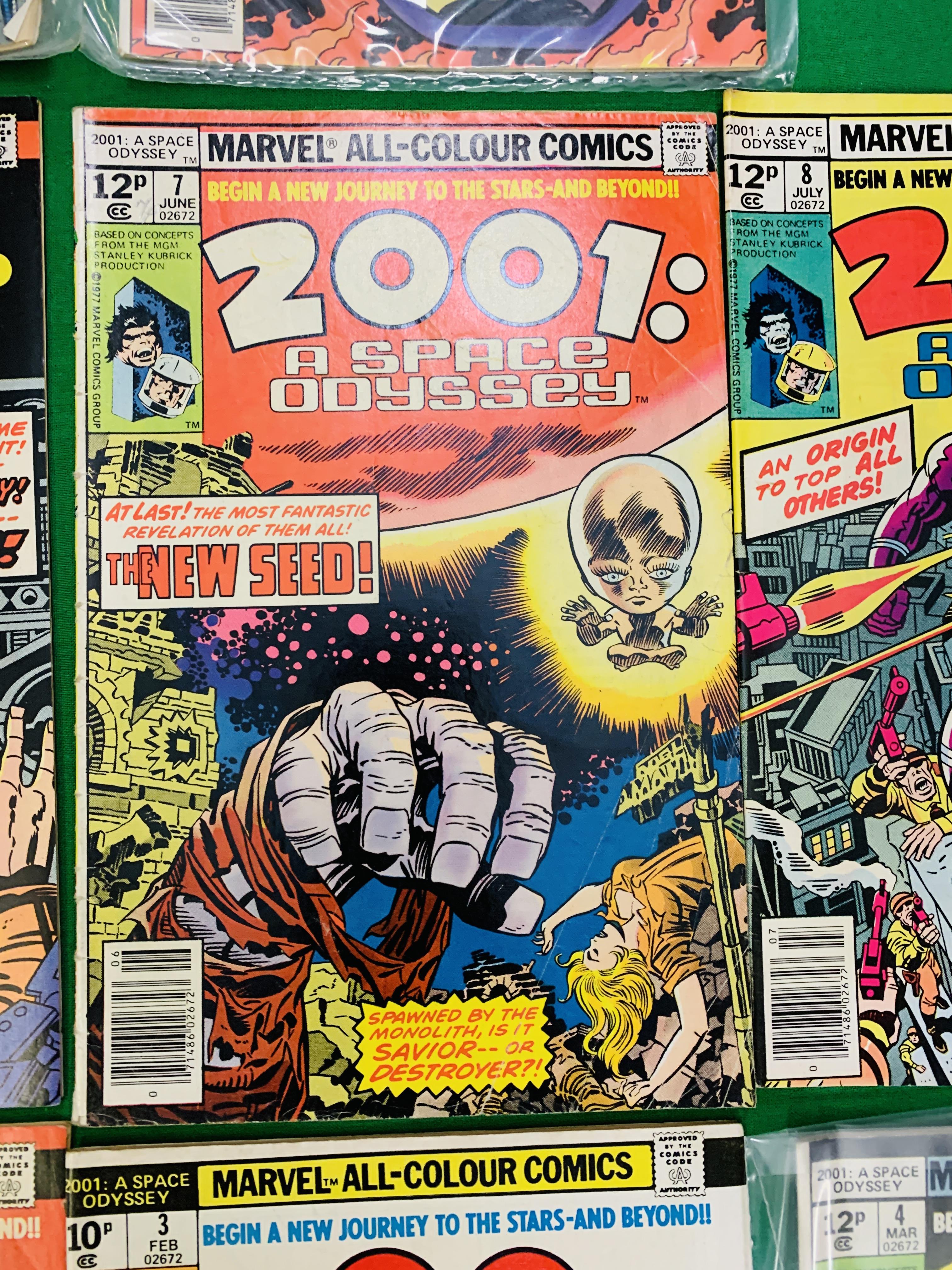 MARVEL COMICS 2001: A SPACE ODYSSEY NO. 1 - 10 FROM 1976, FIRST APPEARANCE NO. 8. MACHINE MAN X-51. - Image 8 of 11