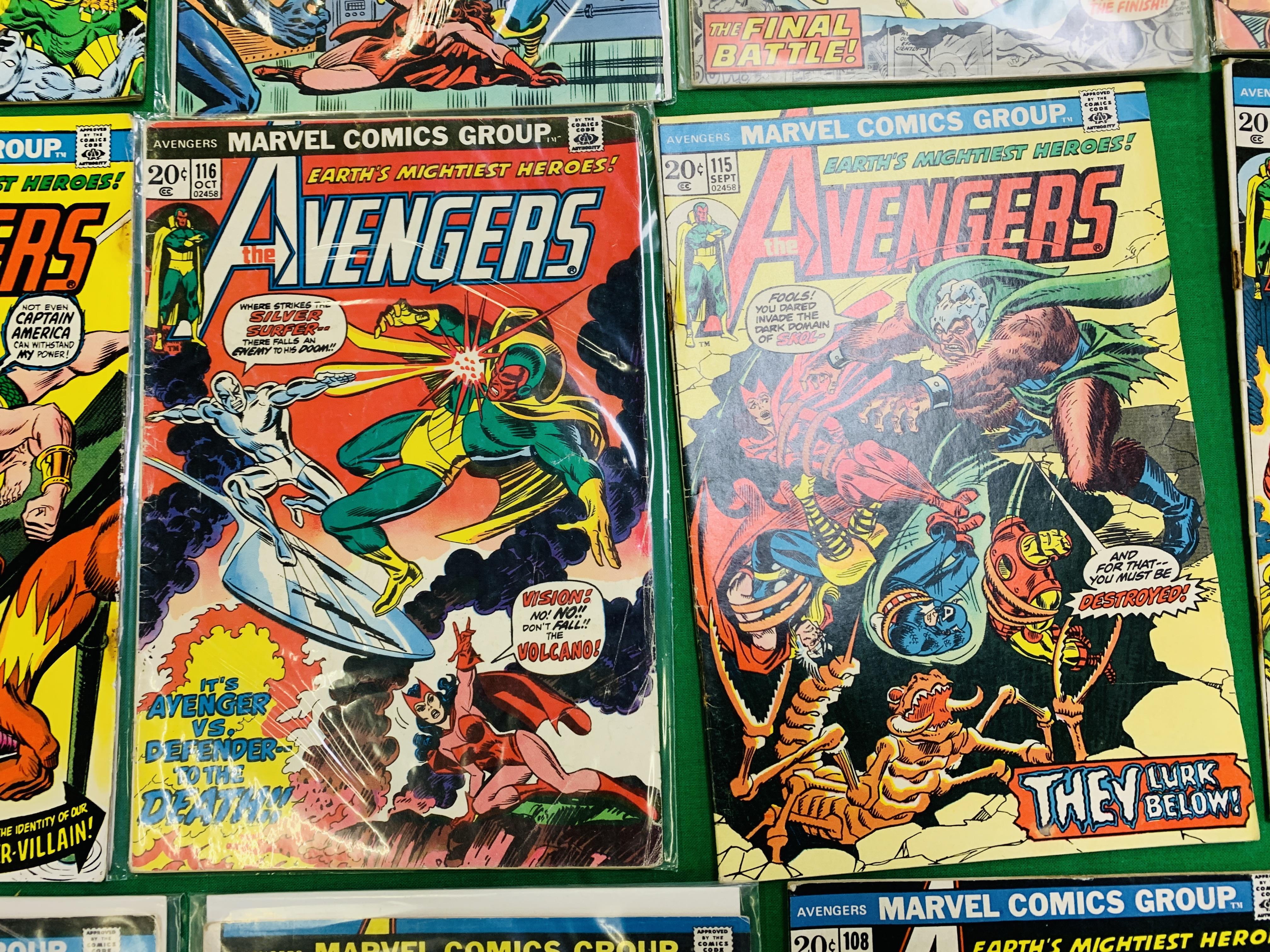 MARVEL COMICS THE AVENGERS NO. 101 - 299, MISSING ISSUES 103 AND 110. - Image 8 of 130