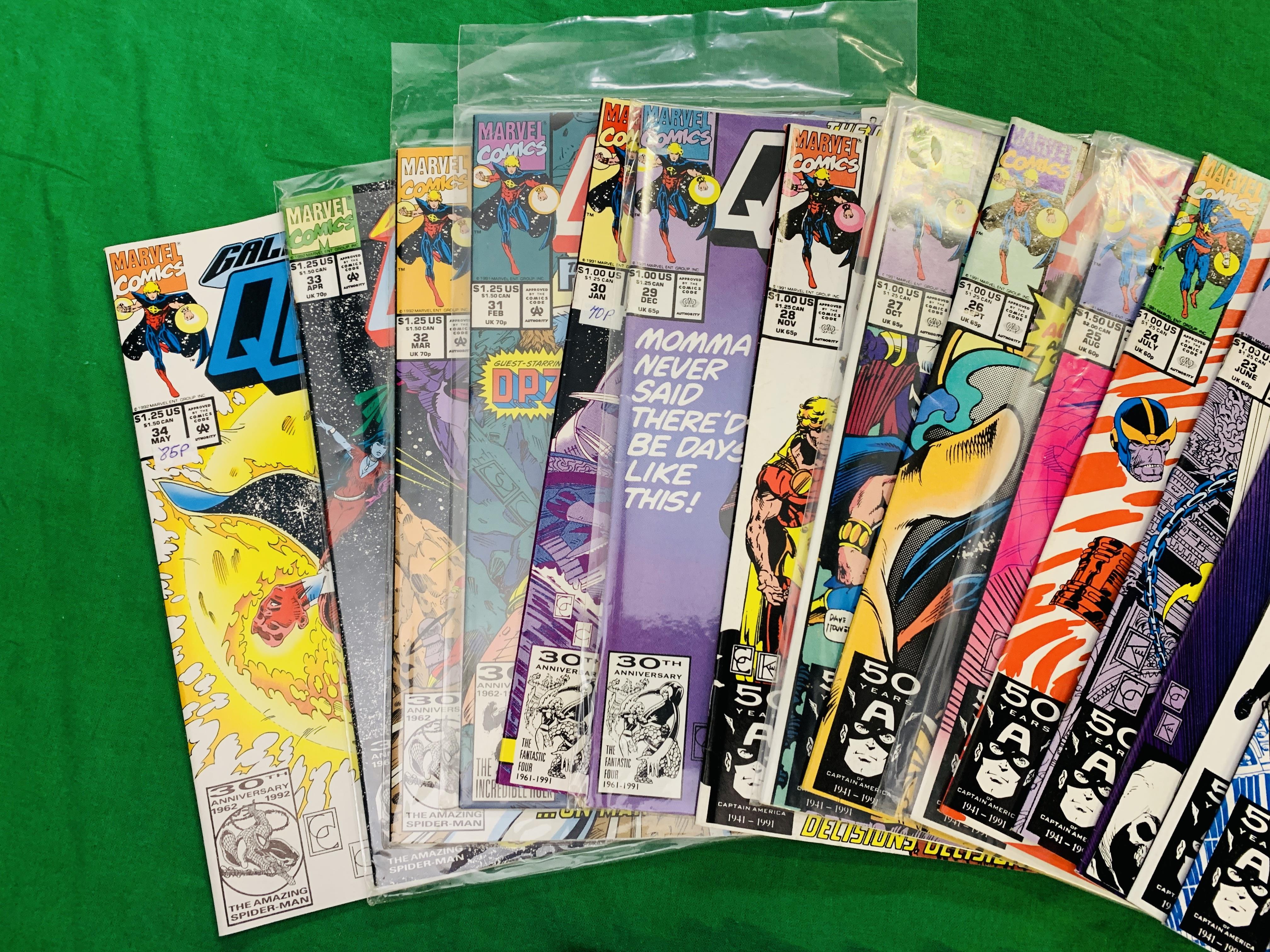 MARVEL COMICS QUASAR NO. 1 - 60 FROM 1989. MISSING NO. 6 - 8, 15. NO. - Image 5 of 9