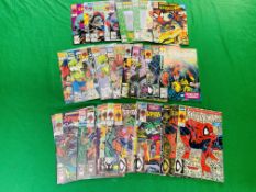 MARVEL COMICS SPIDERMAN NO. 1 - 63, 65 - 71, 75, 79 FROM 1990. INCLUDES NO.