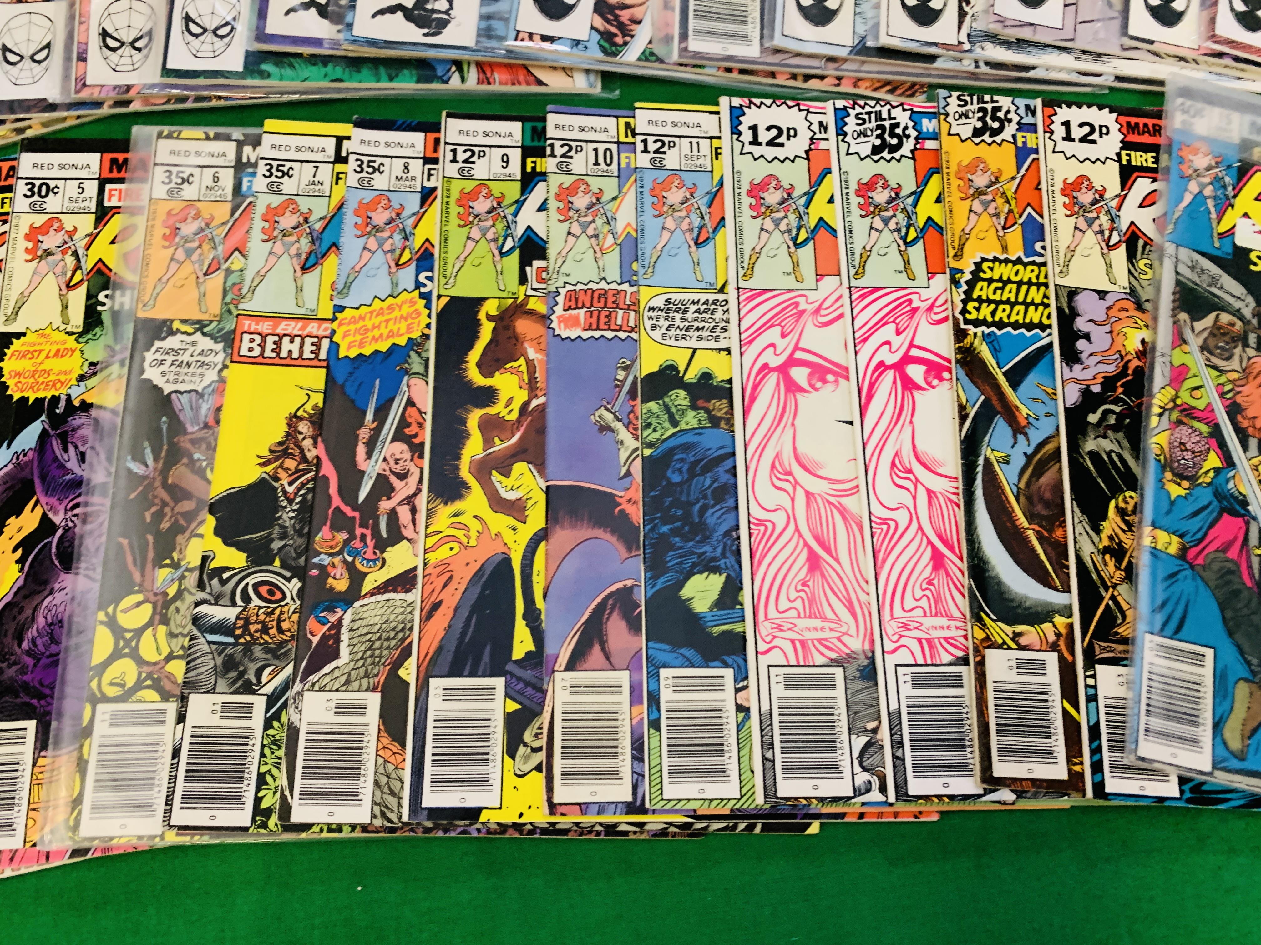MARVEL COMICS RED SONJA NO. 1 - 15 FROM 1977 AND NO. 1 - 13 FROM 1983, INCLUDING OTHER APPEARANCES. - Image 3 of 8