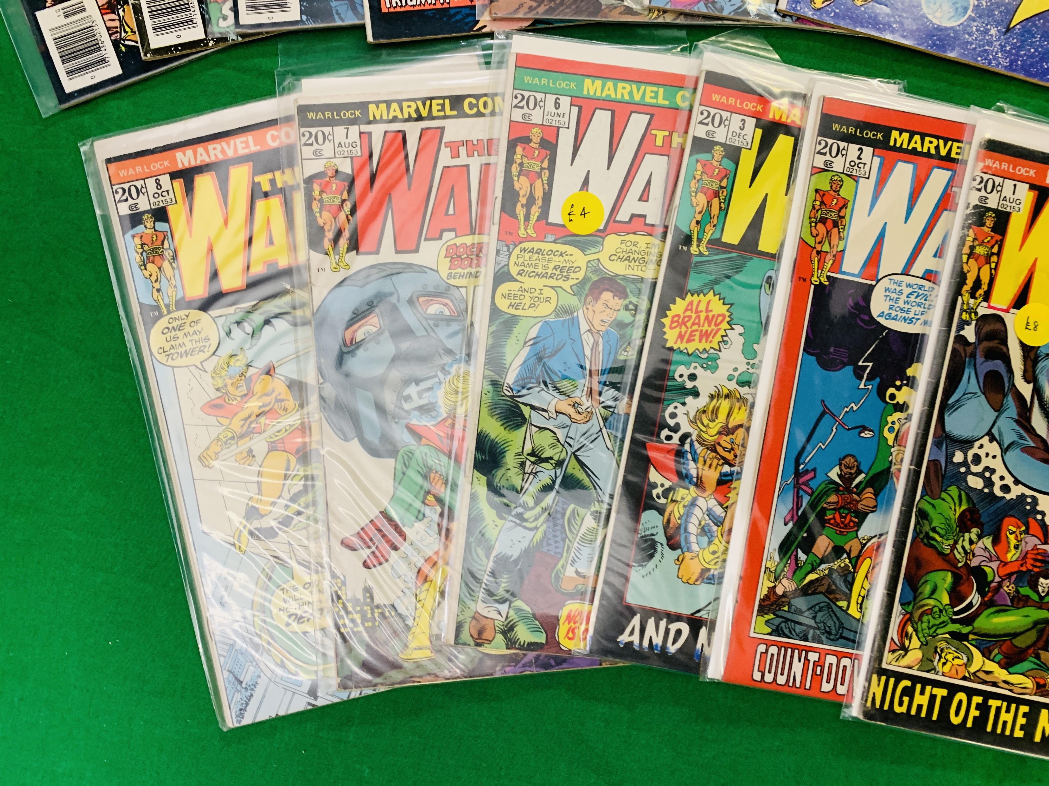 MARVEL COMICS WARLOCK NO. 1 - 3 AND 6 - 15 FROM 1972. NO. 10 AND 15 HAVE RUSTY STAPLES. - Image 3 of 5