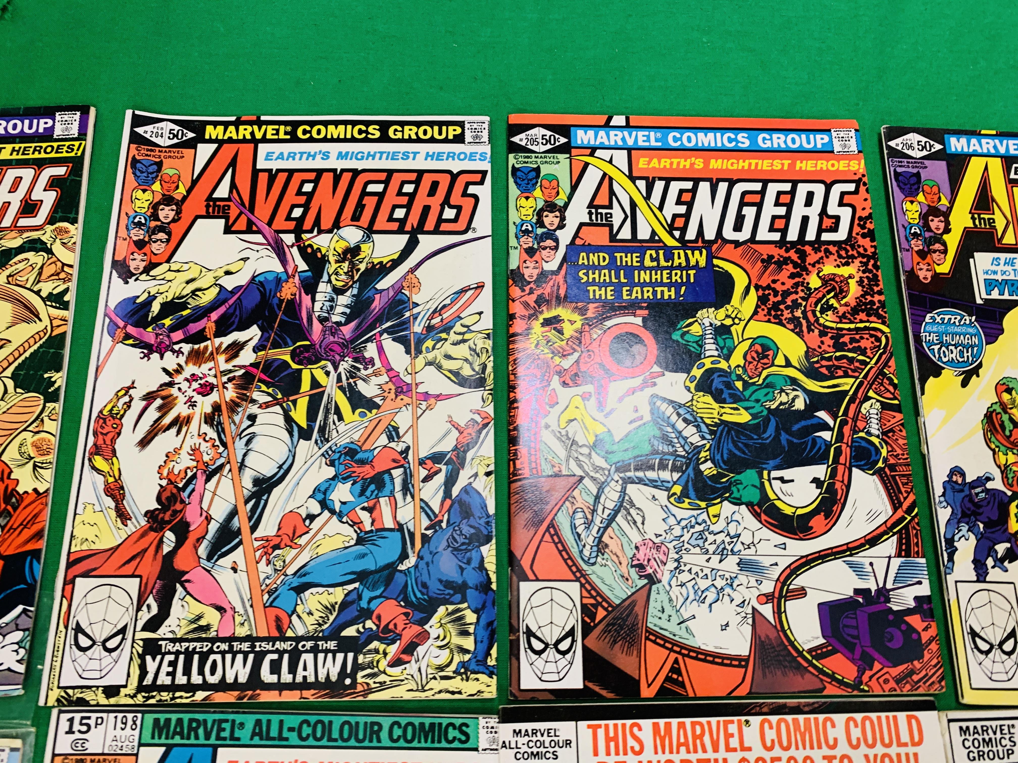MARVEL COMICS THE AVENGERS NO. 101 - 299, MISSING ISSUES 103 AND 110. - Image 75 of 130
