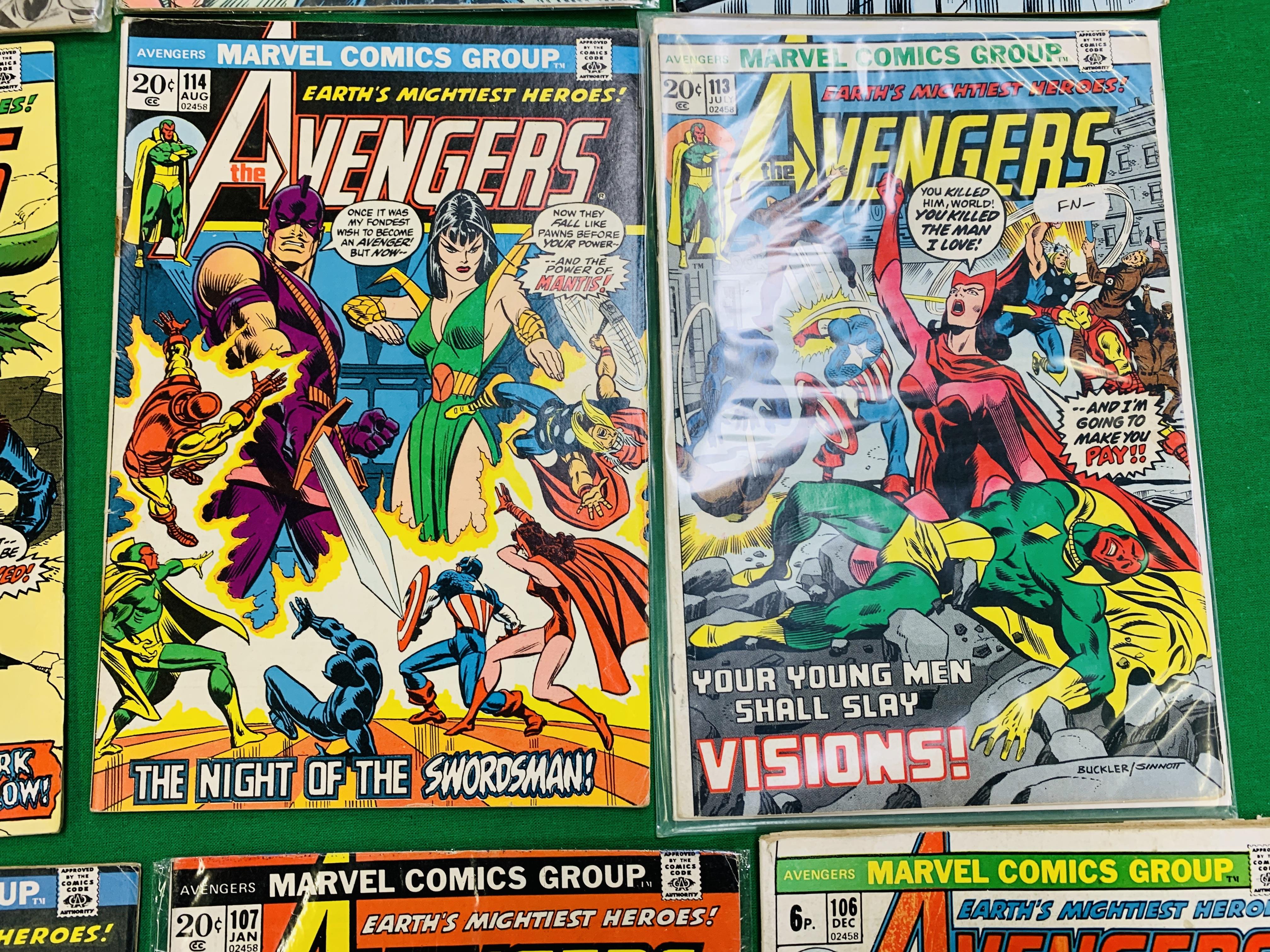 MARVEL COMICS THE AVENGERS NO. 101 - 299, MISSING ISSUES 103 AND 110. - Image 9 of 130