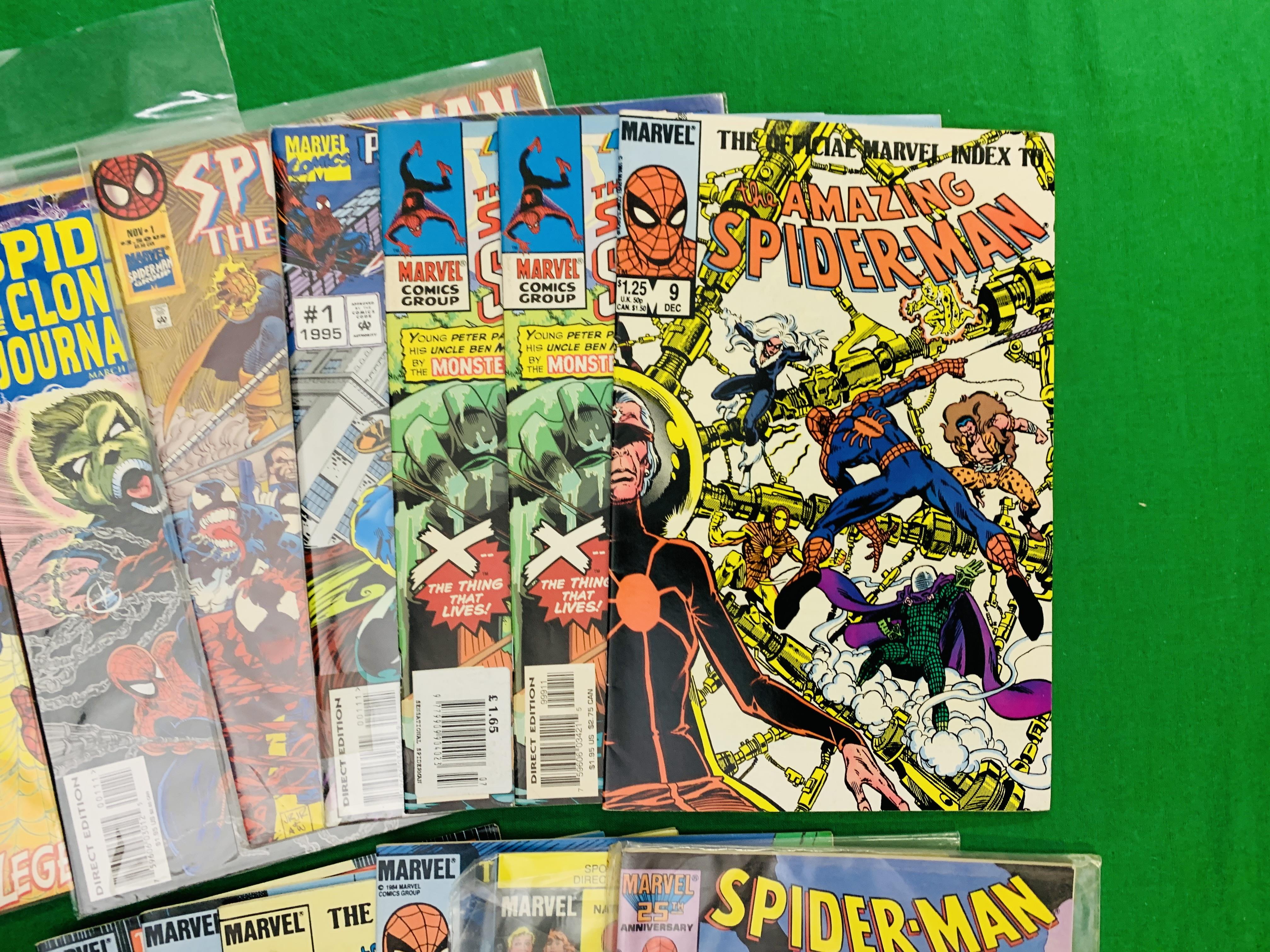 MARVEL COMICS A COLLECTION OF SPIDERMAN COMICS TO INCLUDE THE OFFICIAL MARVEL INDEX NO. - Image 4 of 5