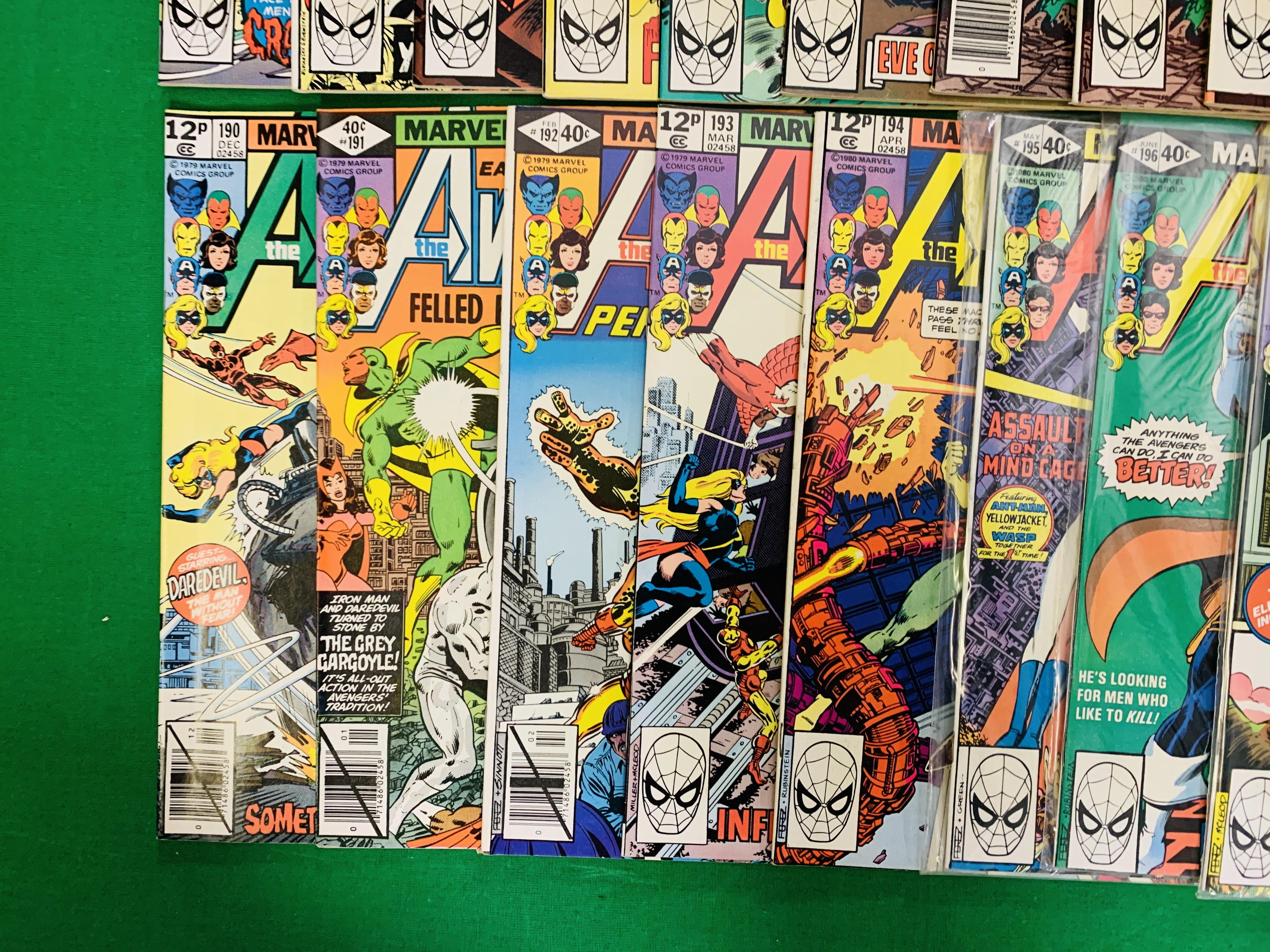 MARVEL COMICS THE AVENGERS NO. 101 - 299, MISSING ISSUES 103 AND 110. - Image 105 of 130