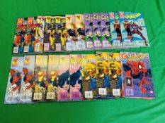 MARVEL COMICS THE COMPLETE SPIDERMAN NO. 1 - 24 FROM 1990. MISSING NO. 11, 19 AND 20. NO.