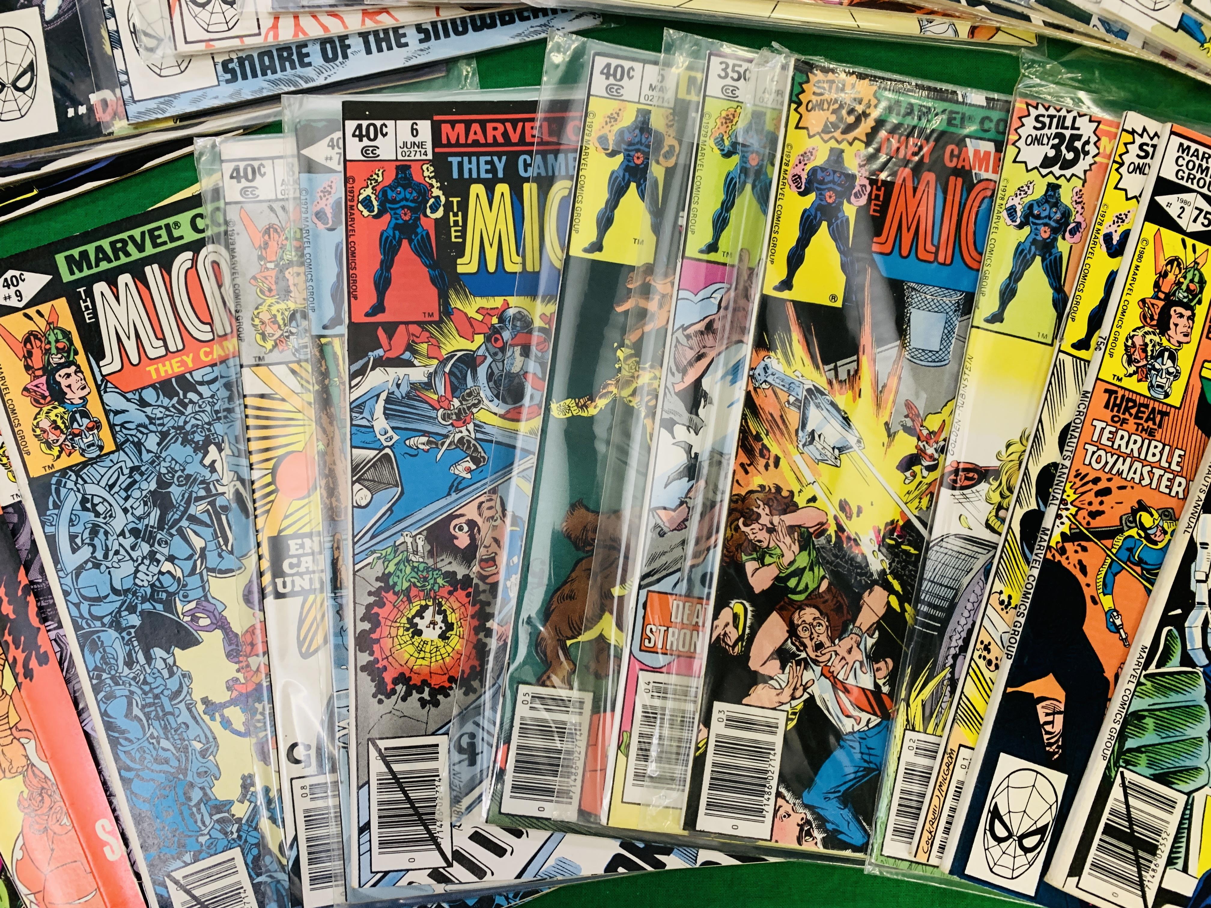 MARVEL COMICS THE MICRONAUTS NO. 1 - 59 FROM 1979. NO. 18 - 19, 21, 37, 53, 57 HAVE RUSTY STAPLES. - Image 17 of 27