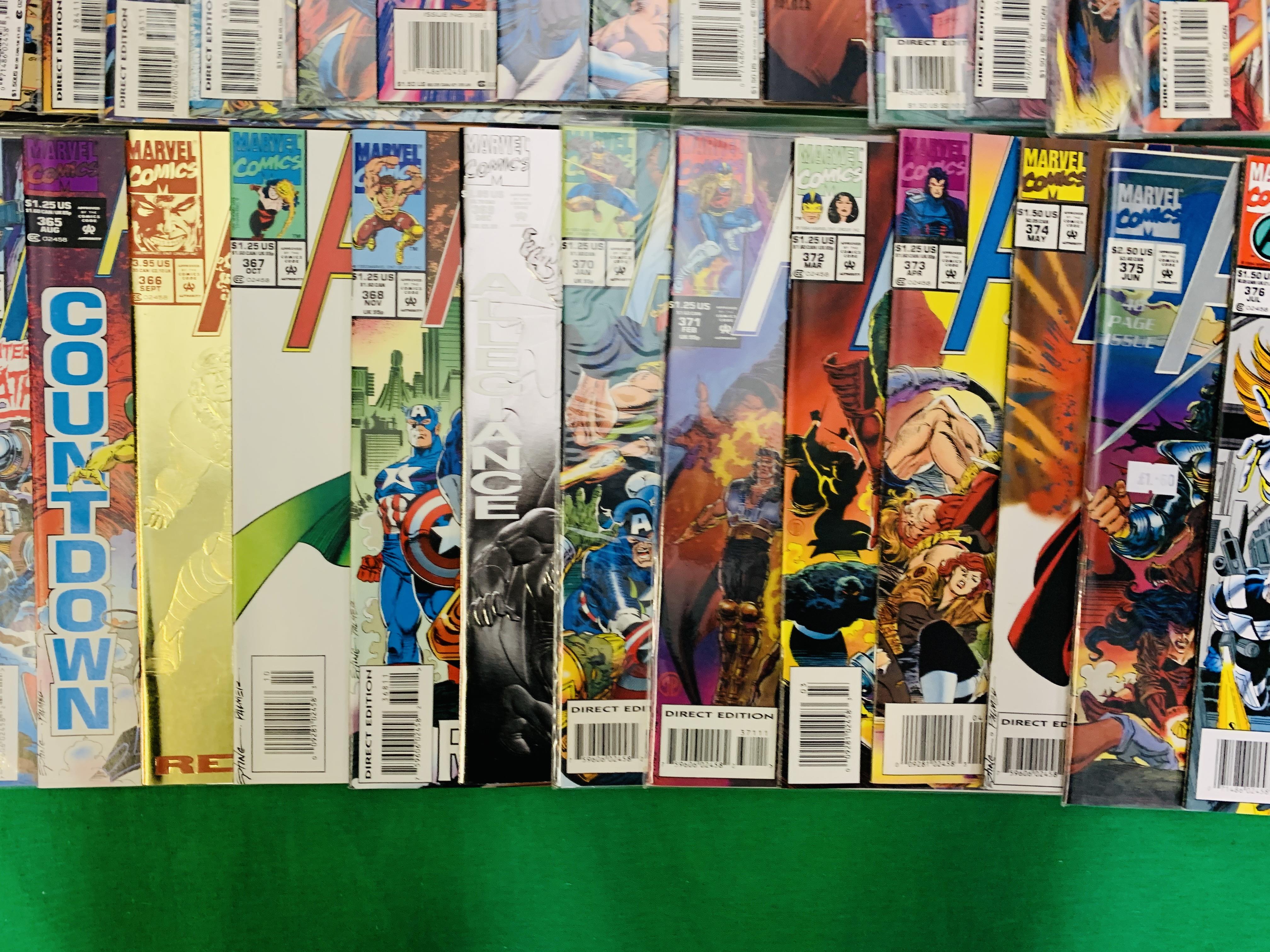 MARVEL COMICS THE AVENGERS NO. 300 - 402, MISSING ISSUES 325, 329 AND 334. - Image 12 of 16