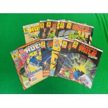 MARVEL COMICS UK HULK NO. 1 - 63 FROM 1979, ALL WITH RUSTY STAPLES.