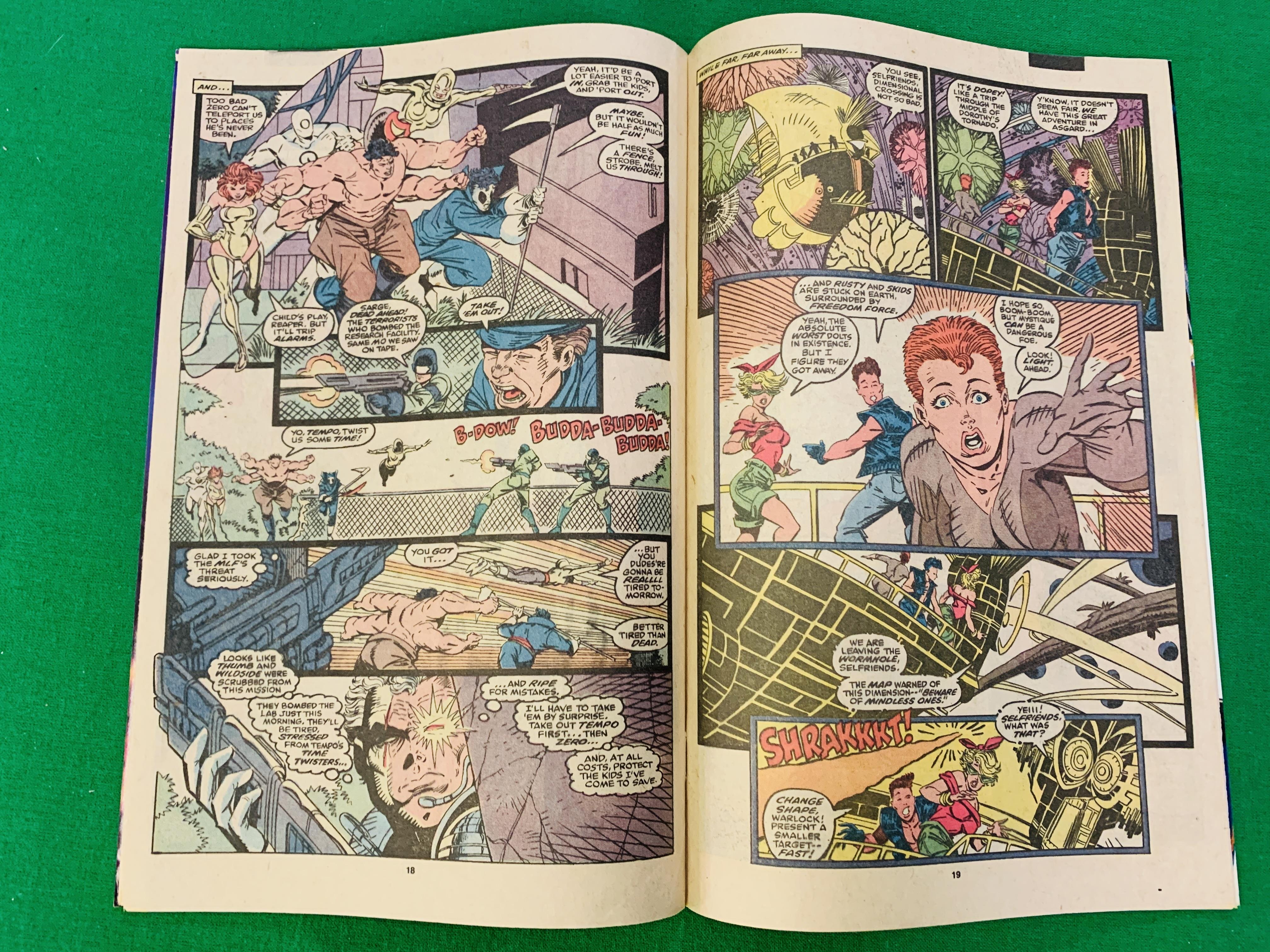 MARVEL COMICS THE NEW MUTANTS NO. 87 FROM 1990, FIRST APPEARANCE OF CABLE. - Image 3 of 3