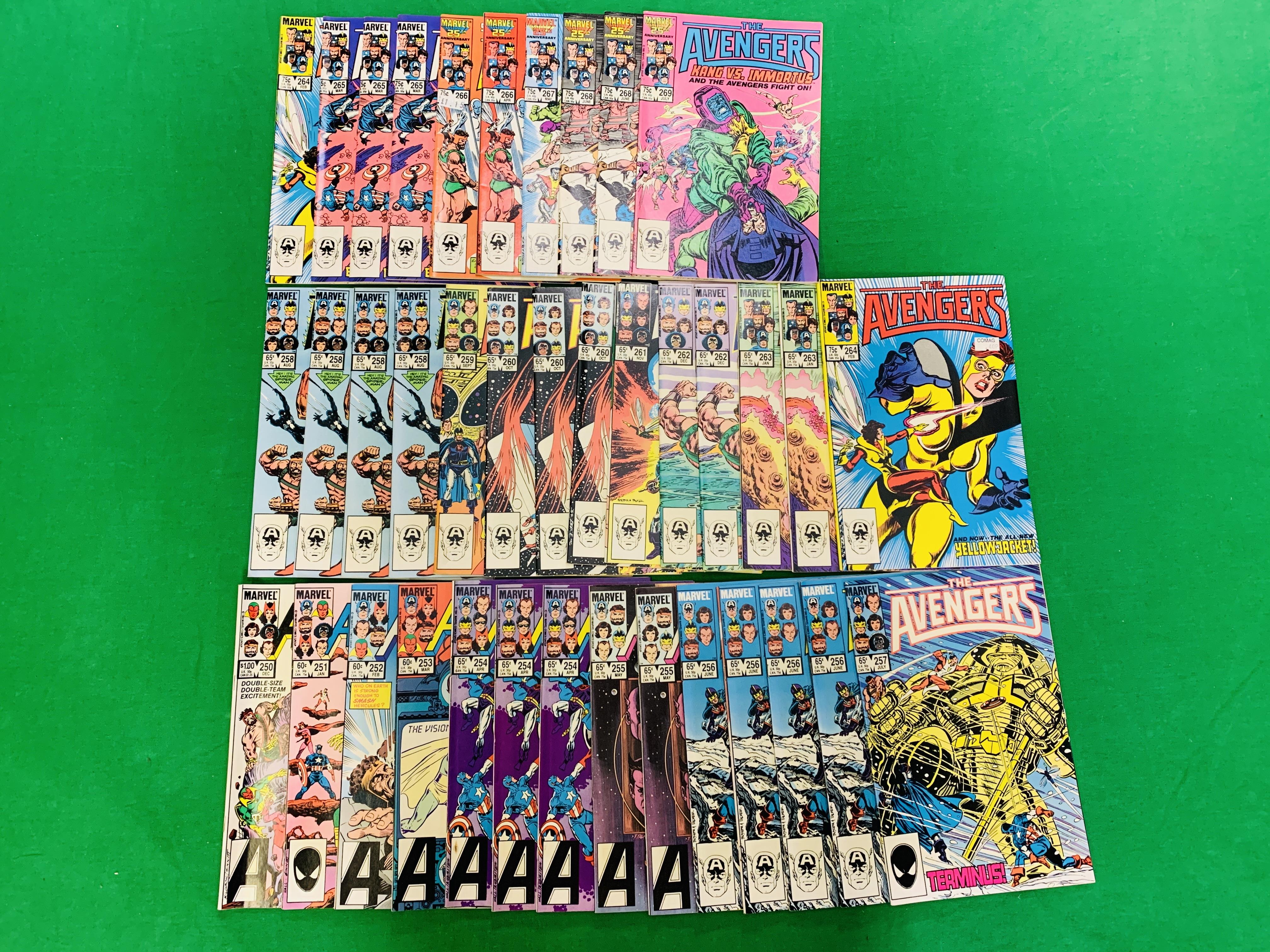 MARVEL COMICS THE AVENGERS NO. 101 - 299, MISSING ISSUES 103 AND 110. - Image 110 of 130