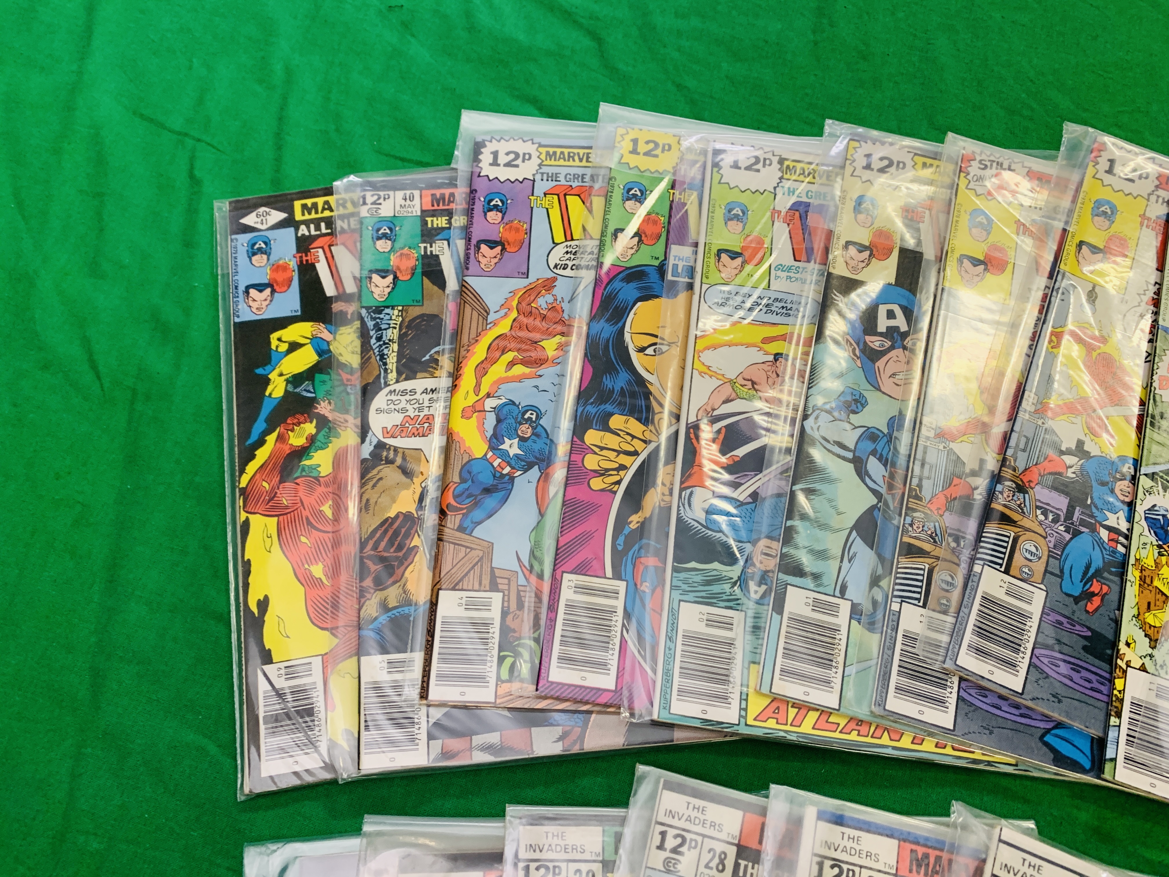 MARVEL COMICS THE INVADERS NO. 1 - 41 FROM 1975. FIRST APPEARANCE NO 7. - Image 12 of 12