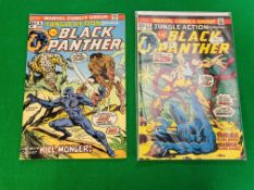 MARVEL COMICS JUNGLE ACTION FEATURING BLACK PANTHER NO. 6 - 7 FROM 1973, FIRST APPEARANCES NO 6.