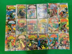 MARVEL COMICS GODZILLA KING OF THE MONSTERS NO. 1 - 3, 6 - 11, 14 - 20, 22 - 23 FROM 1977.