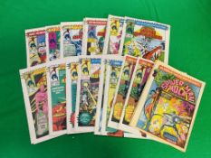 A COLLECTION OF MARVEL UK COMICS INCLUDING VALOUR NO. 2 - 19. BLOCKBUSTER NO. 1 - 9 FROM 1981.