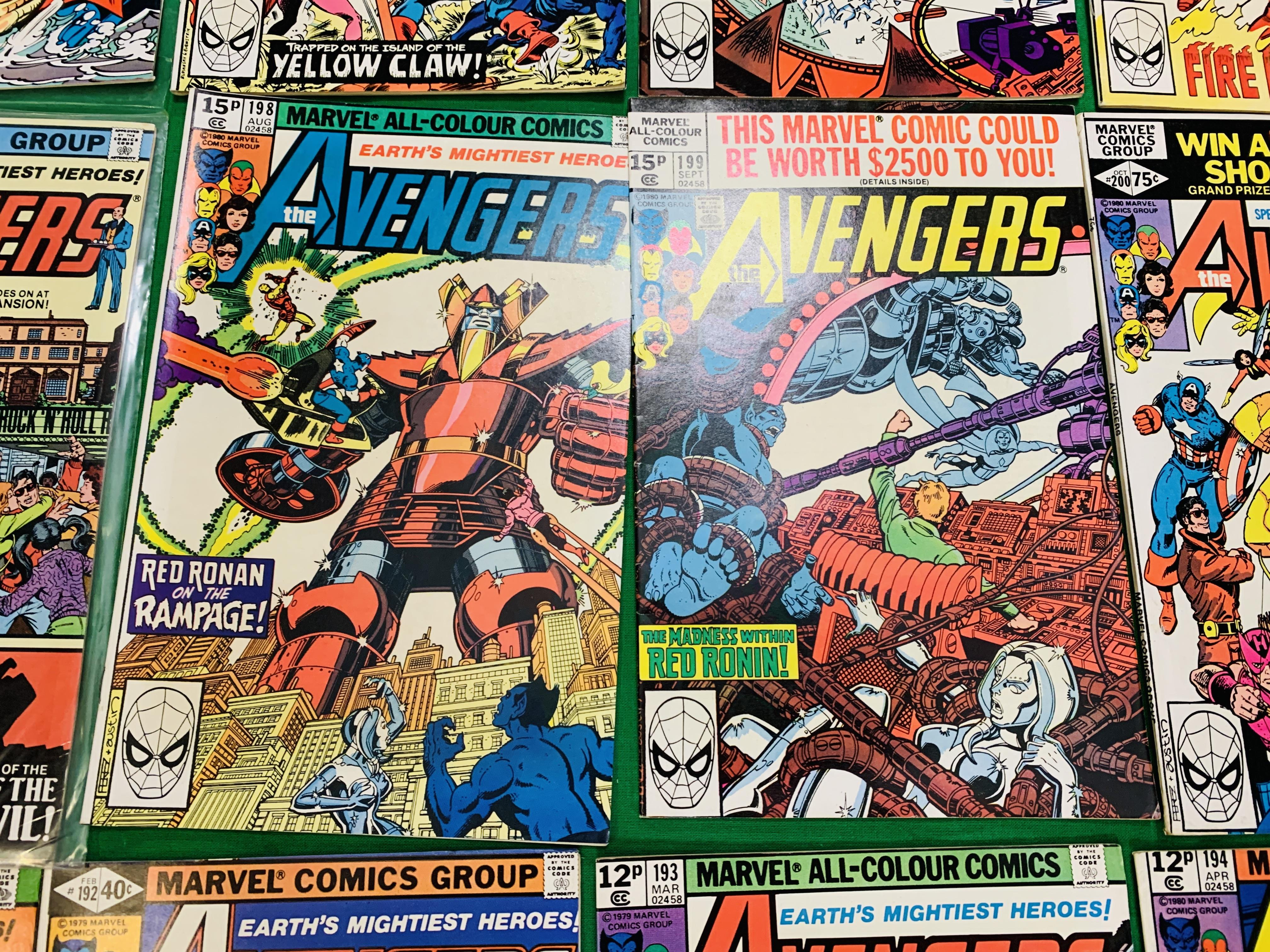 MARVEL COMICS THE AVENGERS NO. 101 - 299, MISSING ISSUES 103 AND 110. - Image 72 of 130