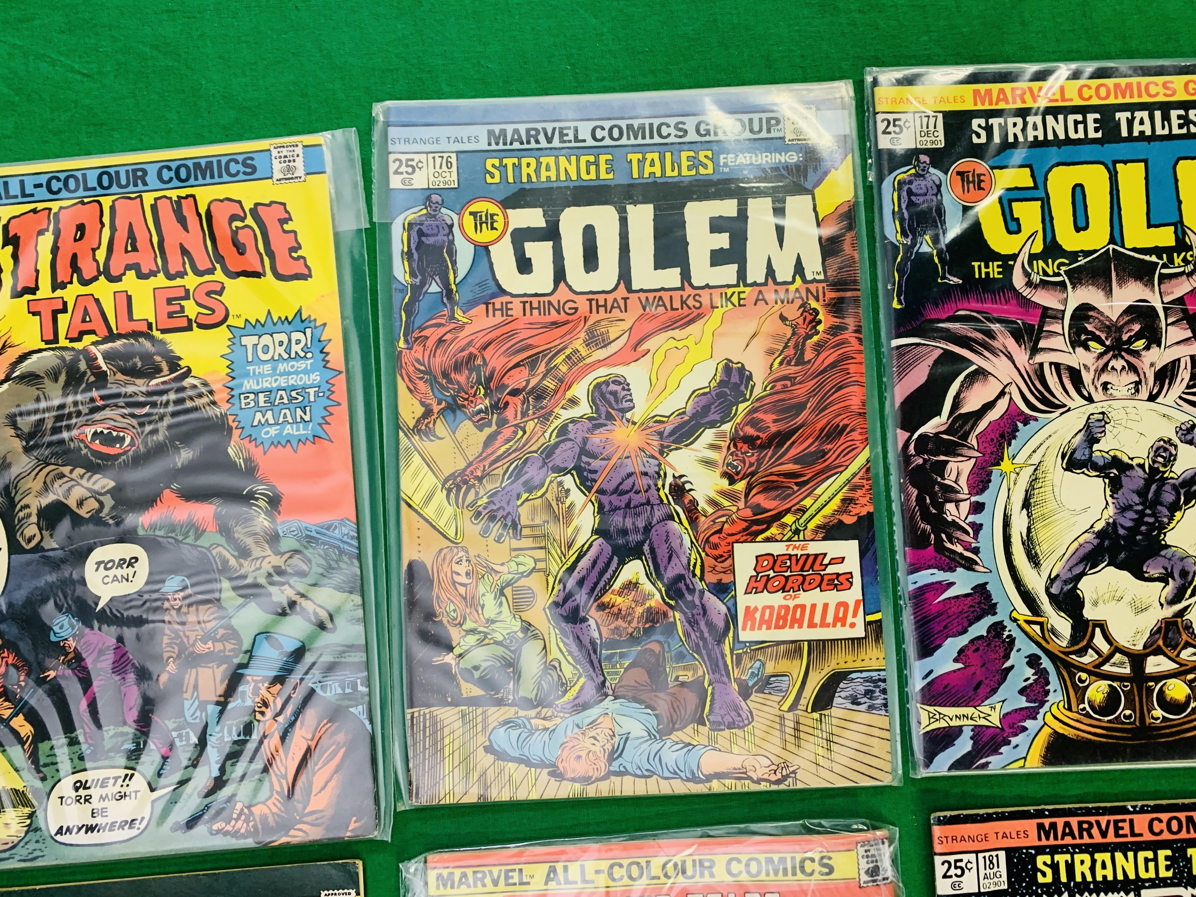 MARVEL STRANGE TALES, NO. 174 - 181, 184, 186. FROM 1974. NO. 178 IS THE FIRST APPEARANCE OF MAGNUS. - Image 4 of 11