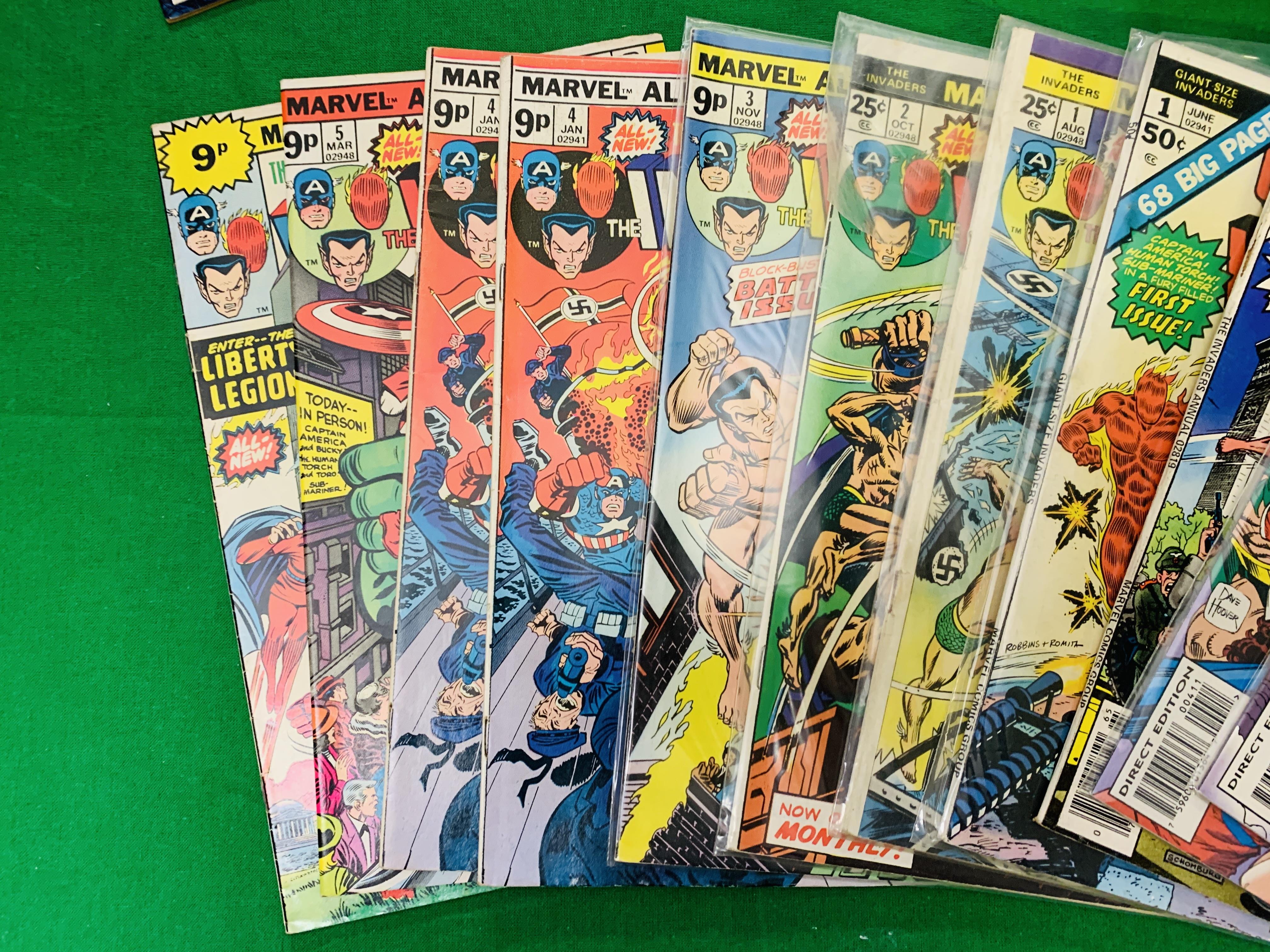 MARVEL COMICS THE INVADERS NO. 1 - 41 FROM 1975. FIRST APPEARANCE NO 7. - Image 4 of 12