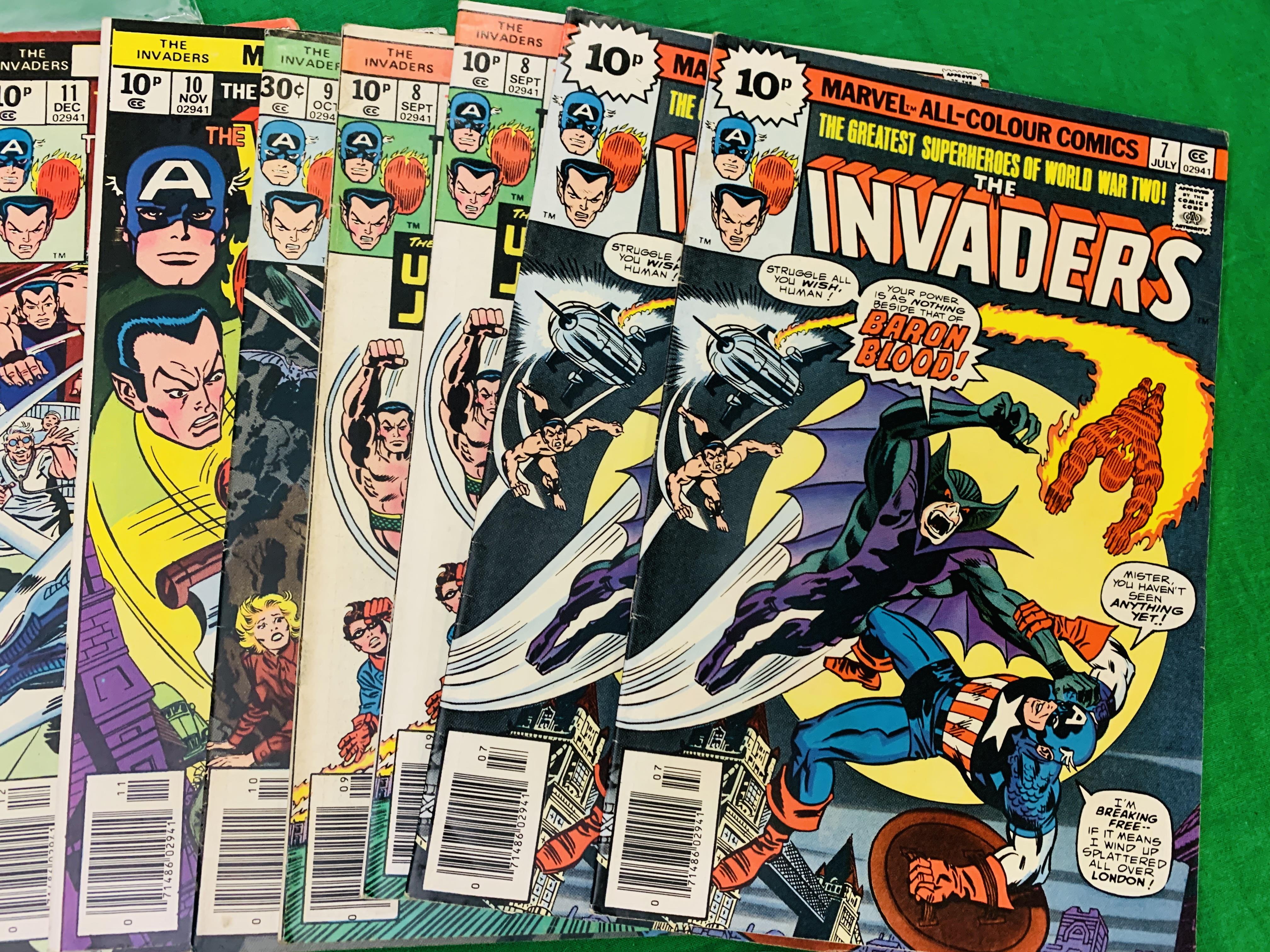 MARVEL COMICS THE INVADERS NO. 1 - 41 FROM 1975. FIRST APPEARANCE NO 7. - Image 5 of 12