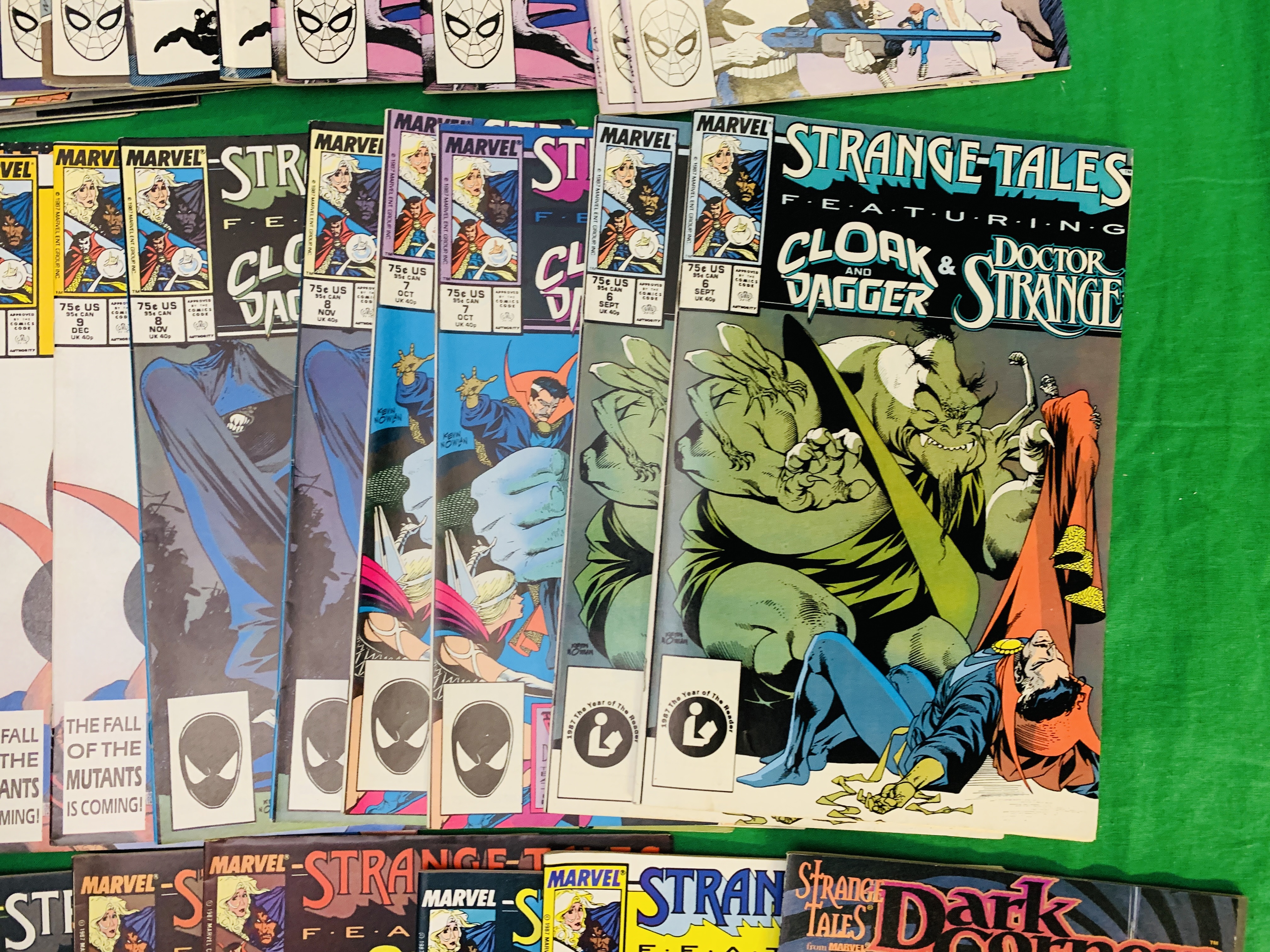 MARVEL STRANGE TALES, NO. 1 - 19, FROM 1987, SLIGHT RUSTING TO CORNERS OF STAPLES ON NO. 8 & 9. - Image 4 of 7