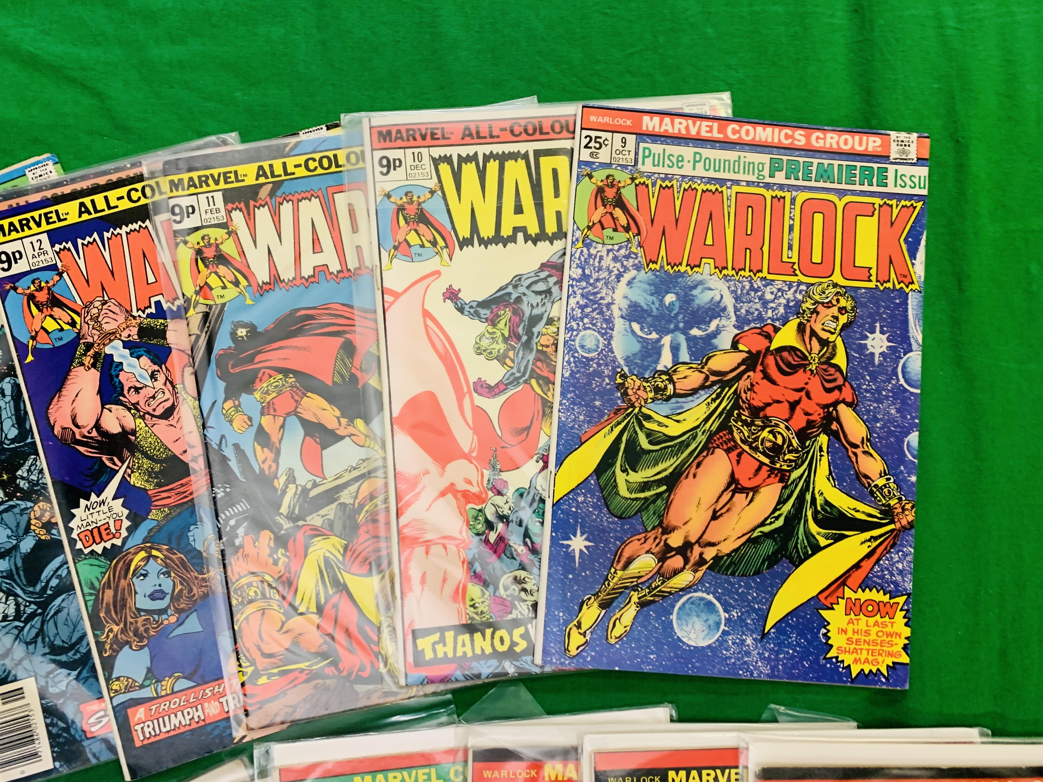 MARVEL COMICS WARLOCK NO. 1 - 3 AND 6 - 15 FROM 1972. NO. 10 AND 15 HAVE RUSTY STAPLES. - Image 4 of 5