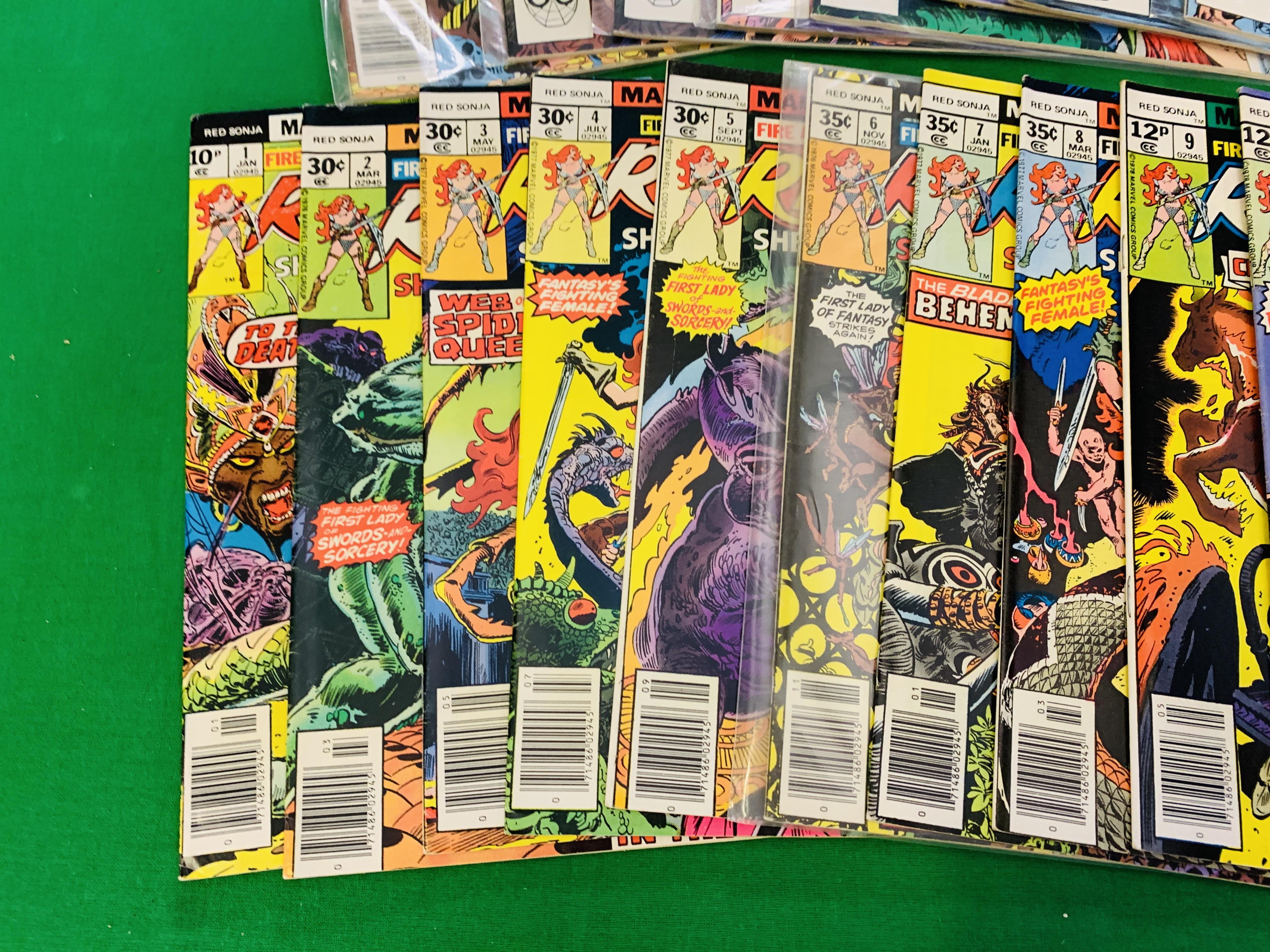 MARVEL COMICS RED SONJA NO. 1 - 15 FROM 1977 AND NO. 1 - 13 FROM 1983, INCLUDING OTHER APPEARANCES. - Image 2 of 8