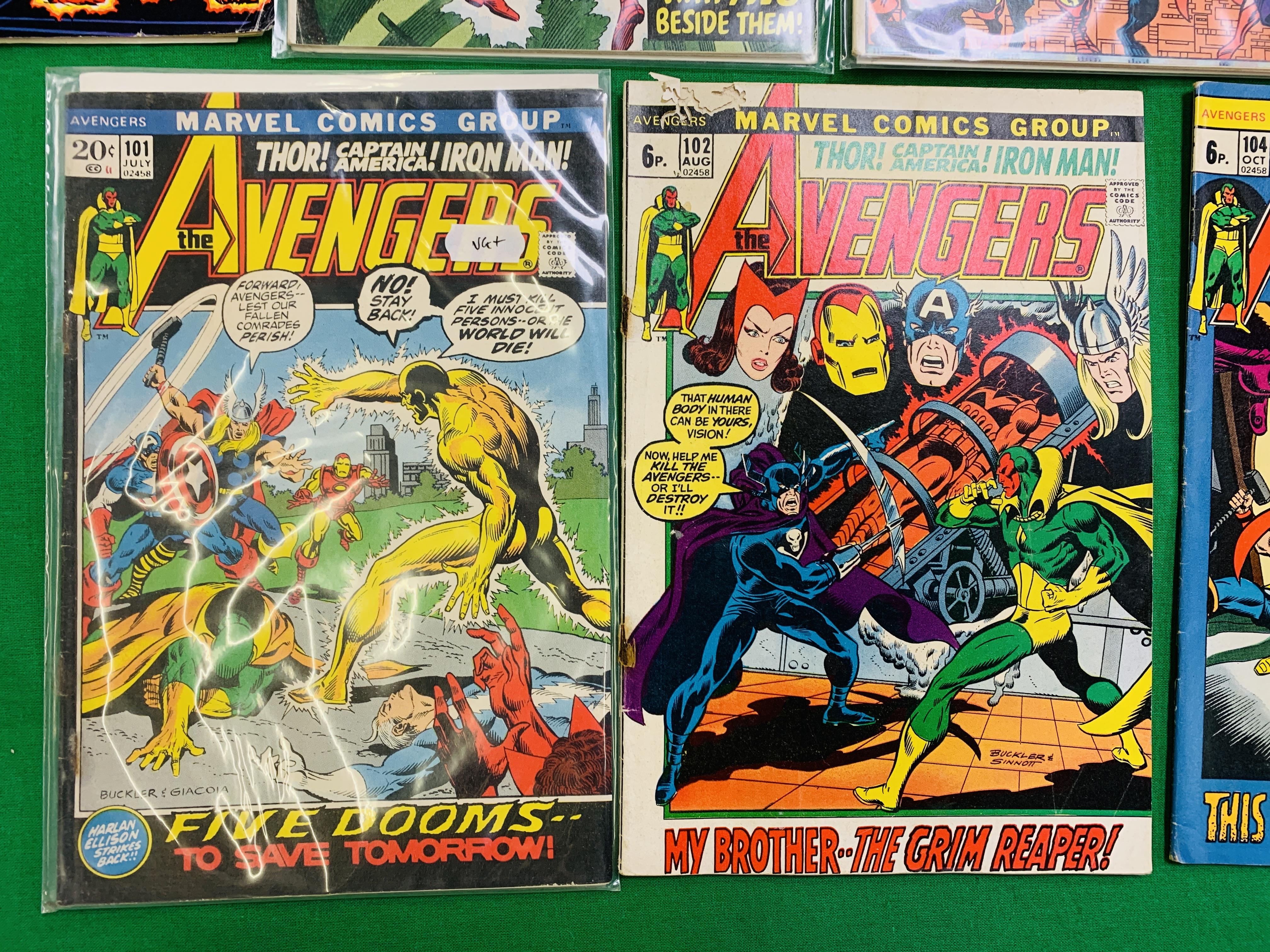 MARVEL COMICS THE AVENGERS NO. 101 - 299, MISSING ISSUES 103 AND 110. - Image 2 of 130