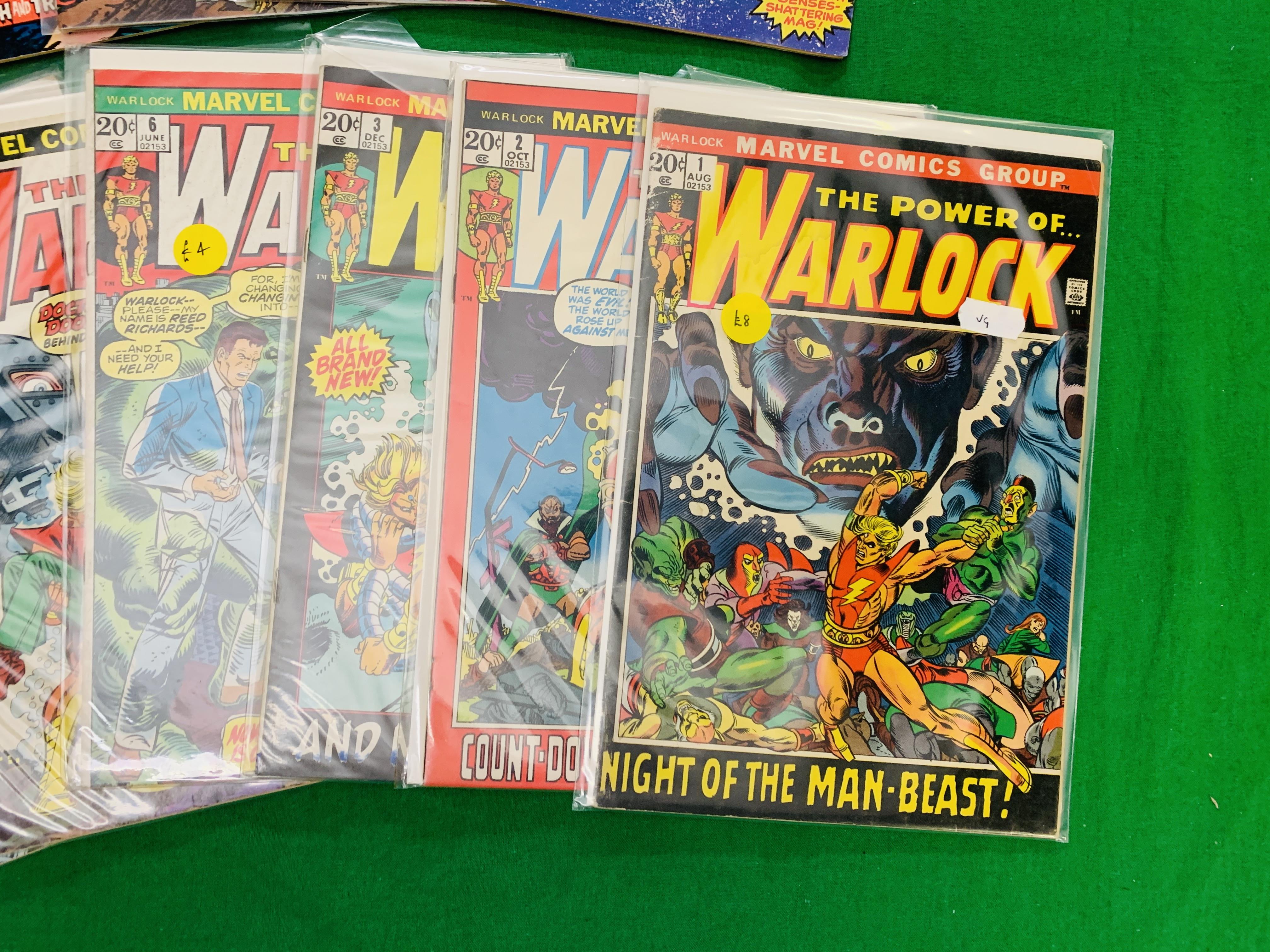 MARVEL COMICS WARLOCK NO. 1 - 3 AND 6 - 15 FROM 1972. NO. 10 AND 15 HAVE RUSTY STAPLES. - Image 2 of 5