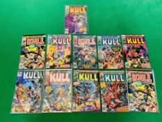 MARVEL COMICS KULL THE CONQUEROR NO. 1 FROM 1971, SECOND APPEARANCE. PLUS VARIOUS OTHER APPEARANCES.