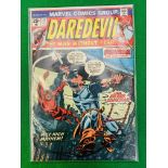 MARVEL COMICS DAREDEVIL NO. 111 FROM 1974, FIRST APPEARANCE OF SILVER SAMURAI.