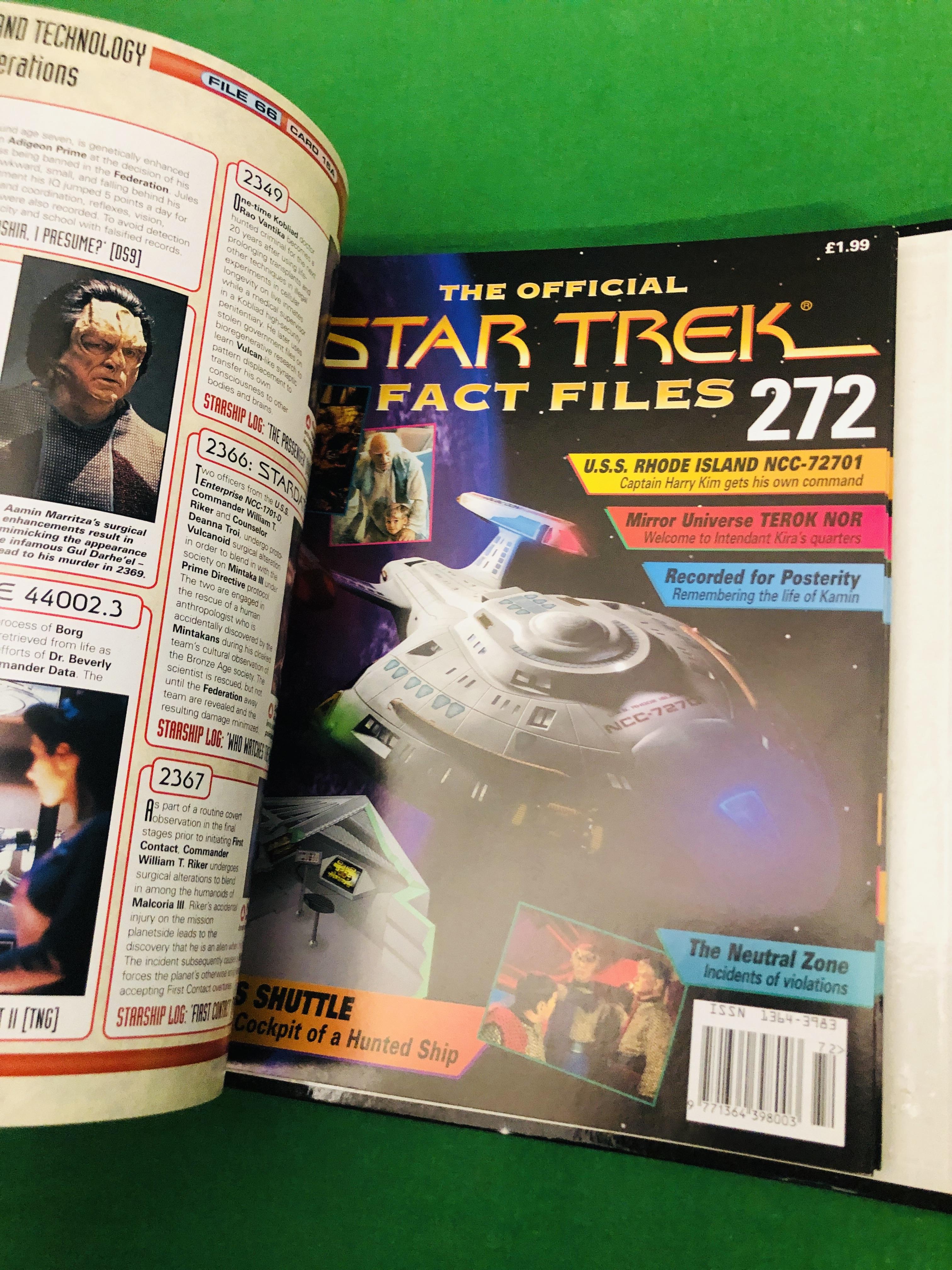 A LARGE COLLECTION OF STAR TREK FACT FILES ALONG WITH OTHER STAR TREK MAGAZINES, THE FINAL FRONTIER, - Image 3 of 7