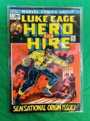 MARVEL COMICS LUKE CAGE HERO FOR HIRE NO. 1 FROM 1972, FIRST APPEARANCE AND ORIGIN OF LUKE CAGE.
