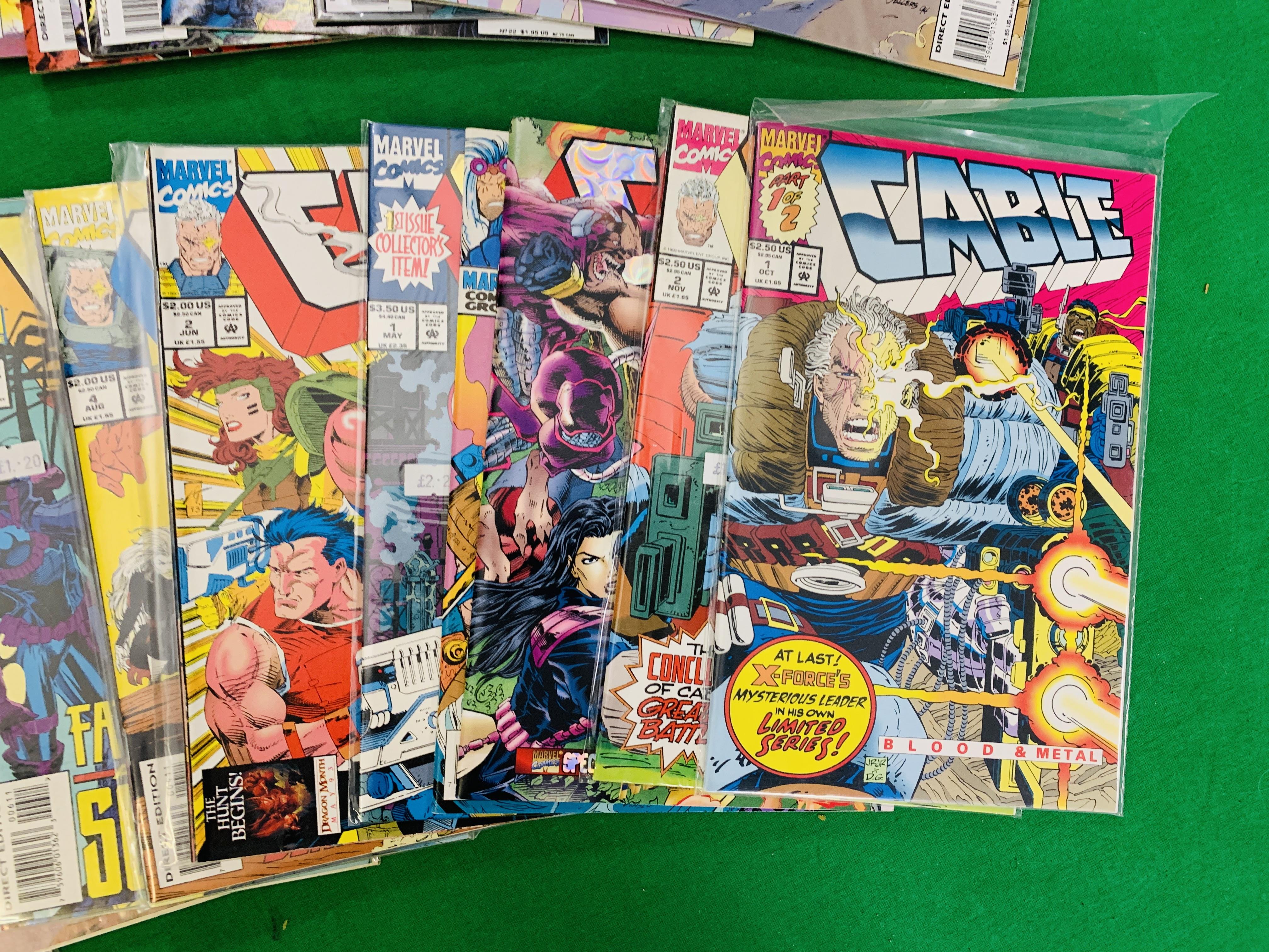 MARVEL COMICS CABLE NO. 1 - 40 FROM 1993. MISSING NO. 25. LIMITED RUN PLUS FLASHBACK. NO. - Image 3 of 7