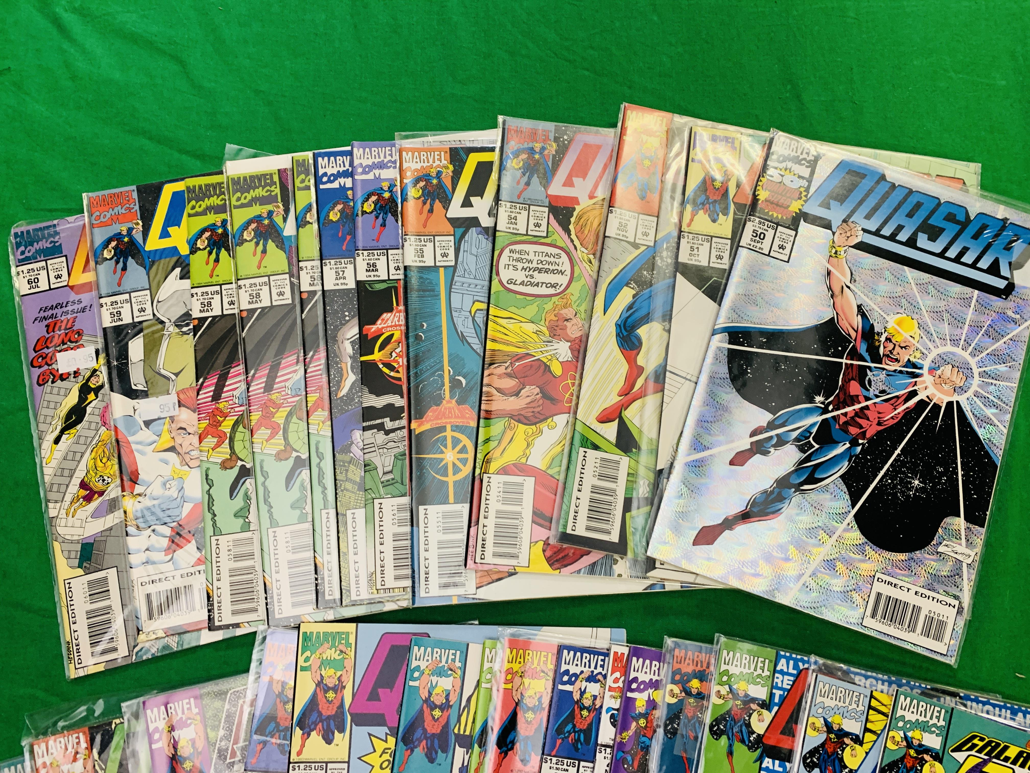 MARVEL COMICS QUASAR NO. 1 - 60 FROM 1989. MISSING NO. 6 - 8, 15. NO. - Image 9 of 9